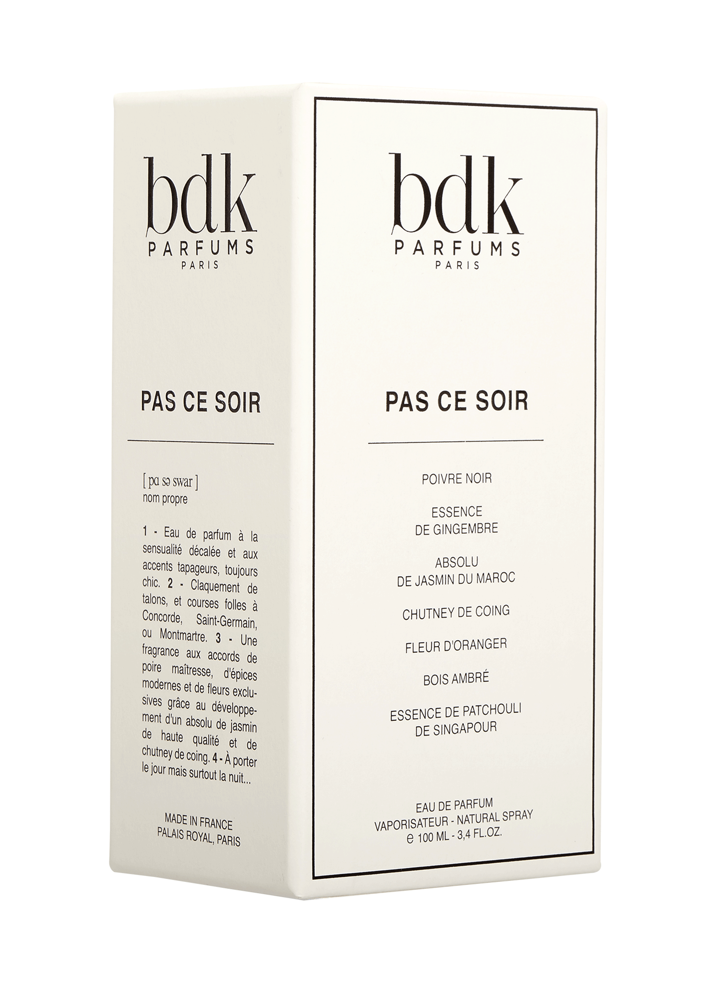 Pas Ce Soir eau de parfum BDK PARFUMS No color