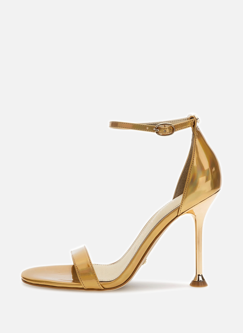 Nany Gold Heeled Sandals GUESS 