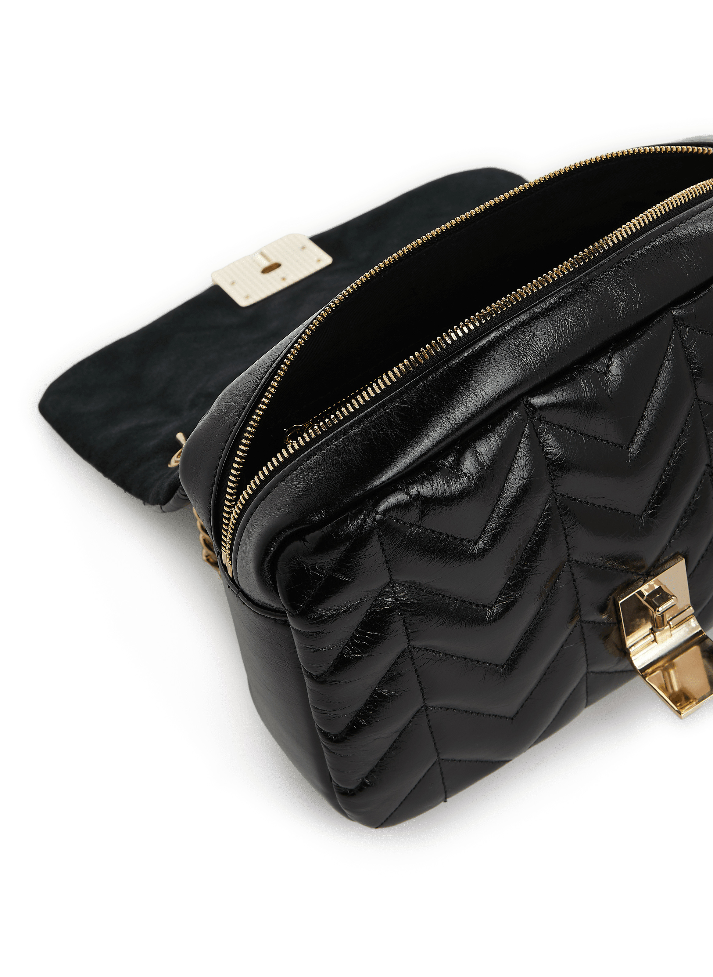 Ella leather shoulder bag SAISON 1865 Black