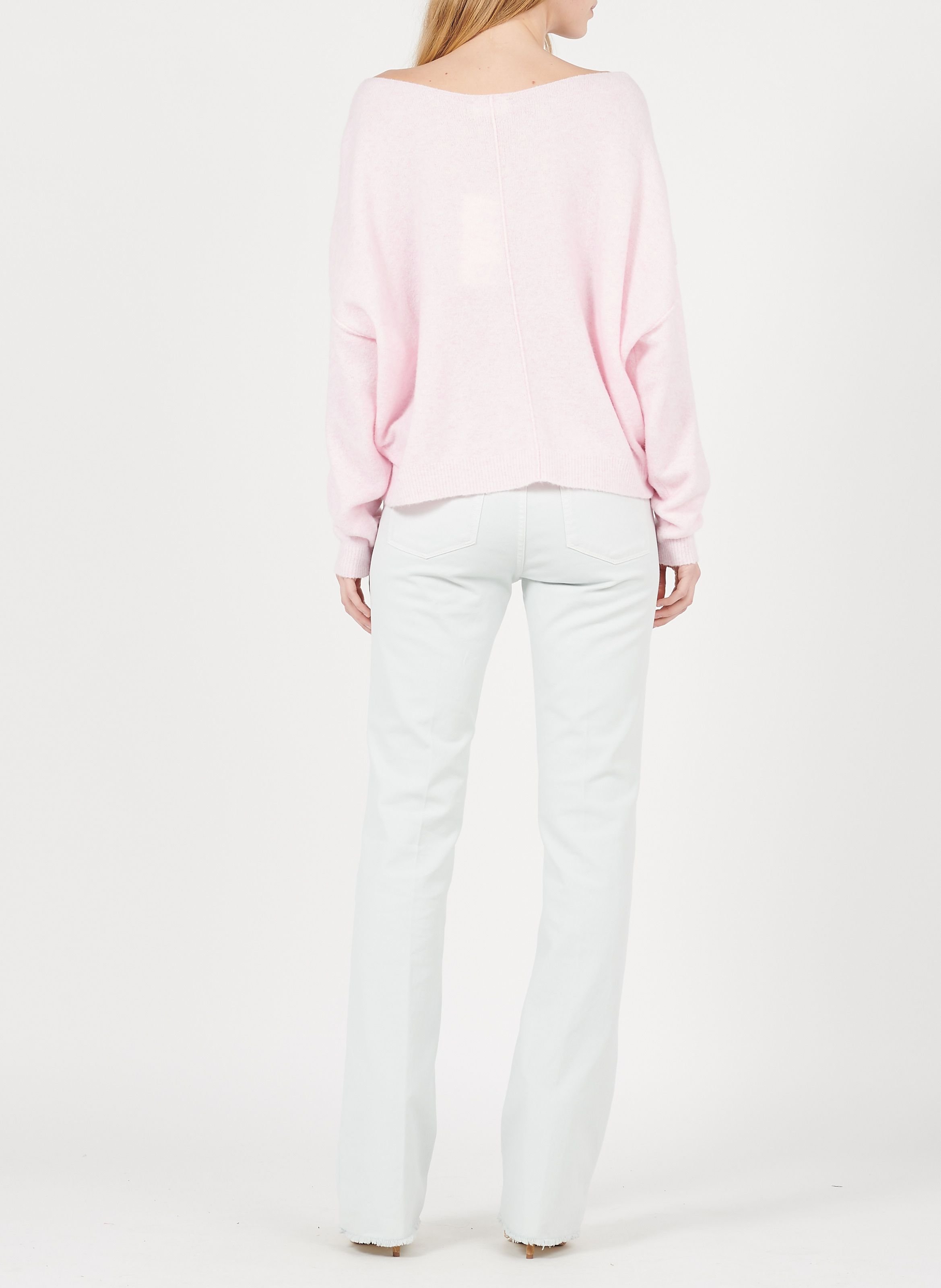 Pull col bateau en laine mélangée damsville AMERICAN VINTAGE Rose