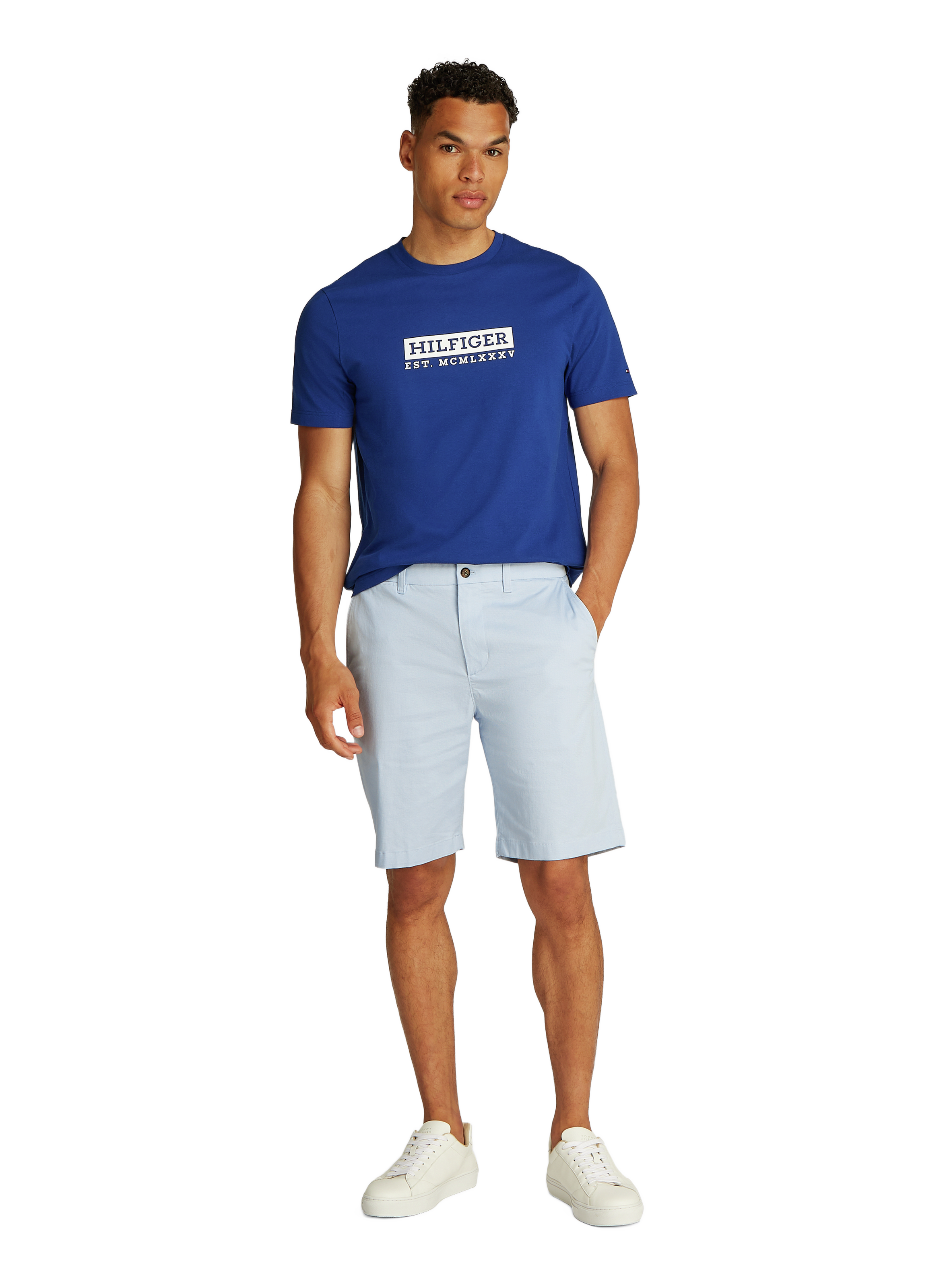 Short chino en coton TOMMY HILFIGER Bleu