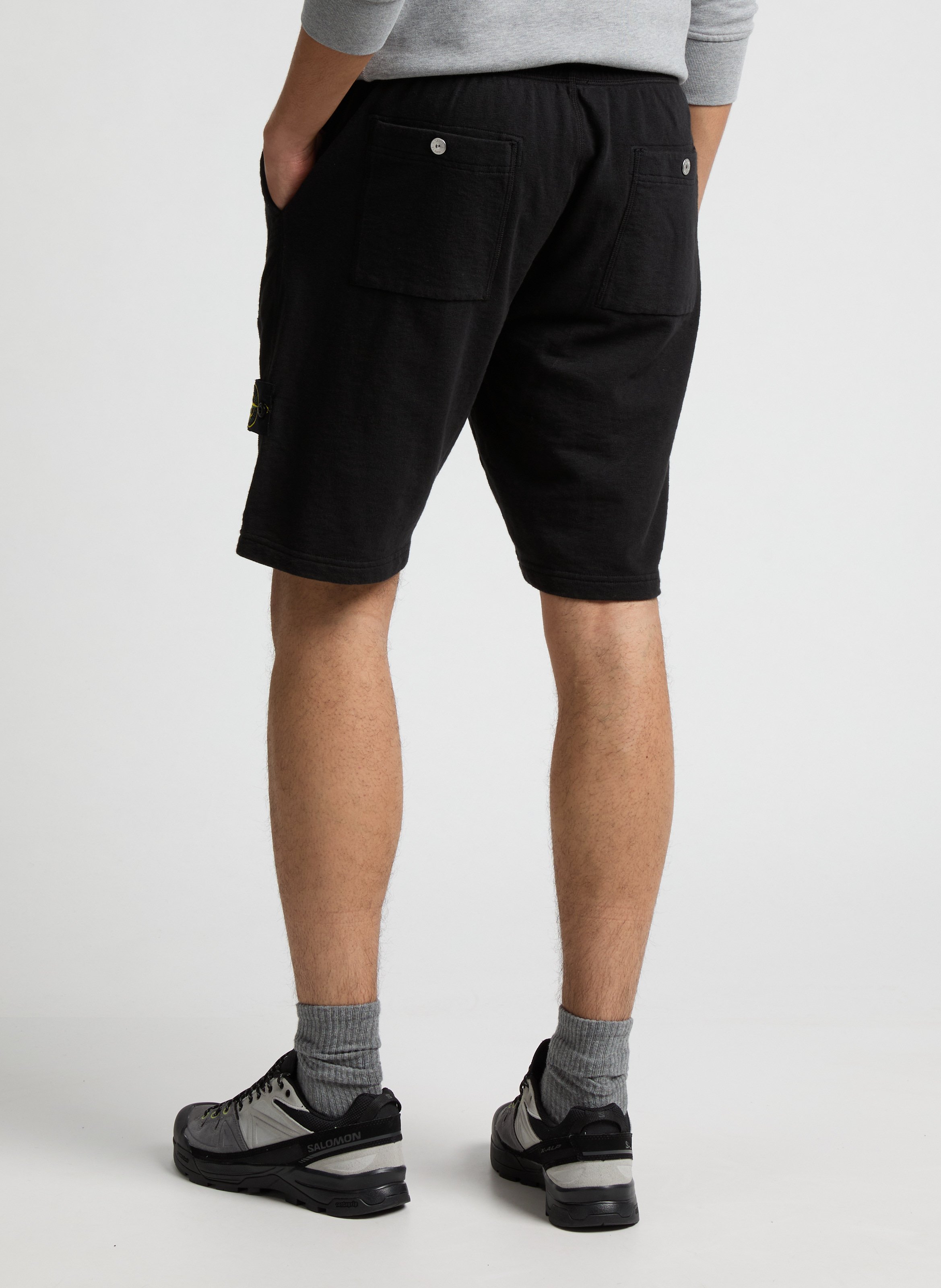 Short en coton   STONE ISLAND Noir
