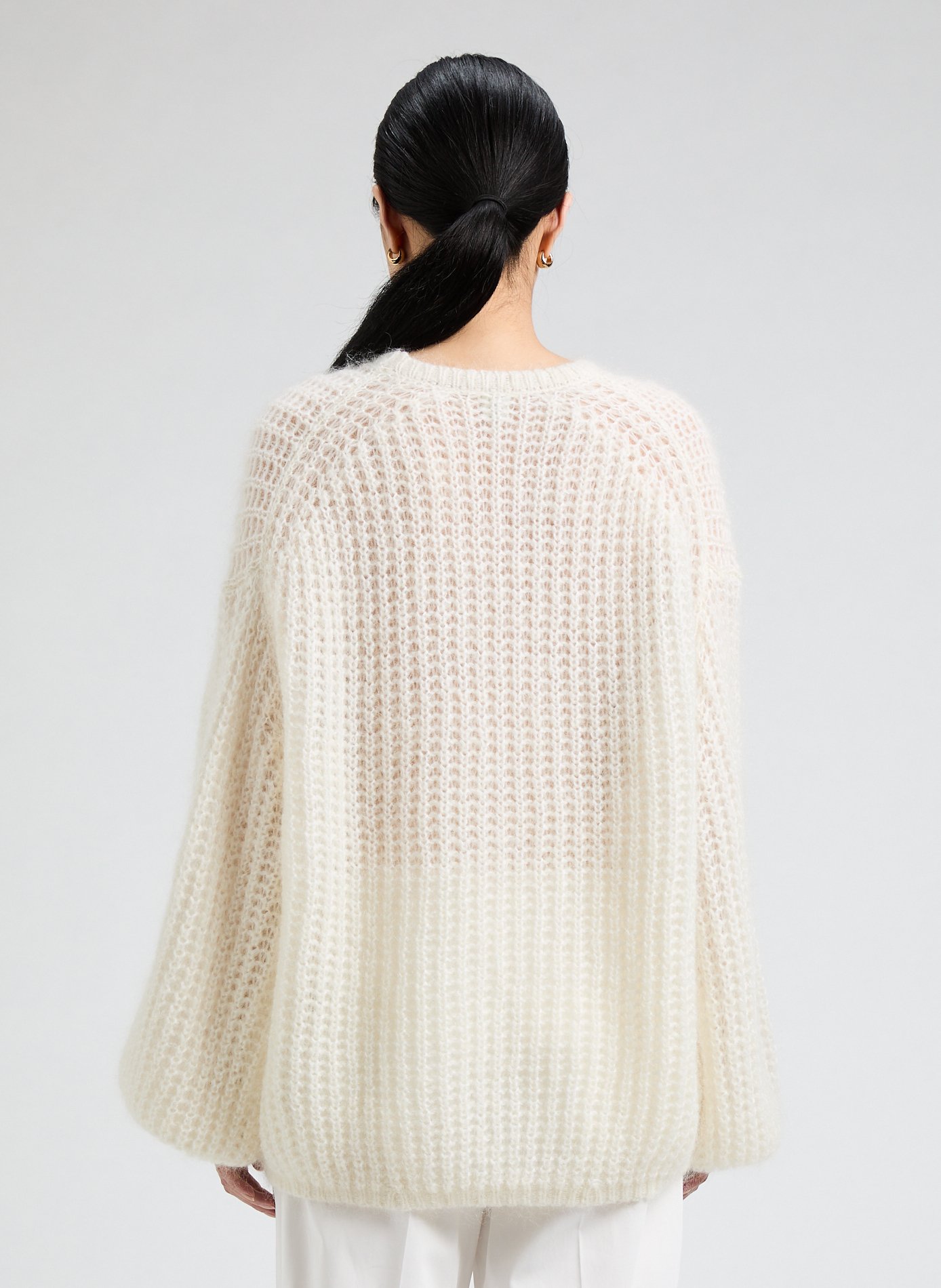 Cotton-blend jumper TOTEME White