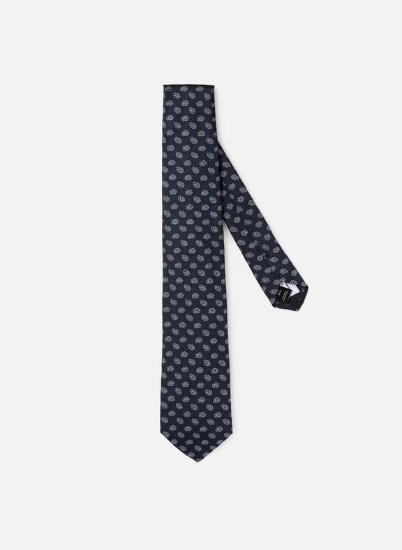 Patterned silk tie Multicolour by AU PRINTEMPS PARIS AU PRINTEMPS PARIS Patterned silk tie Multicolour