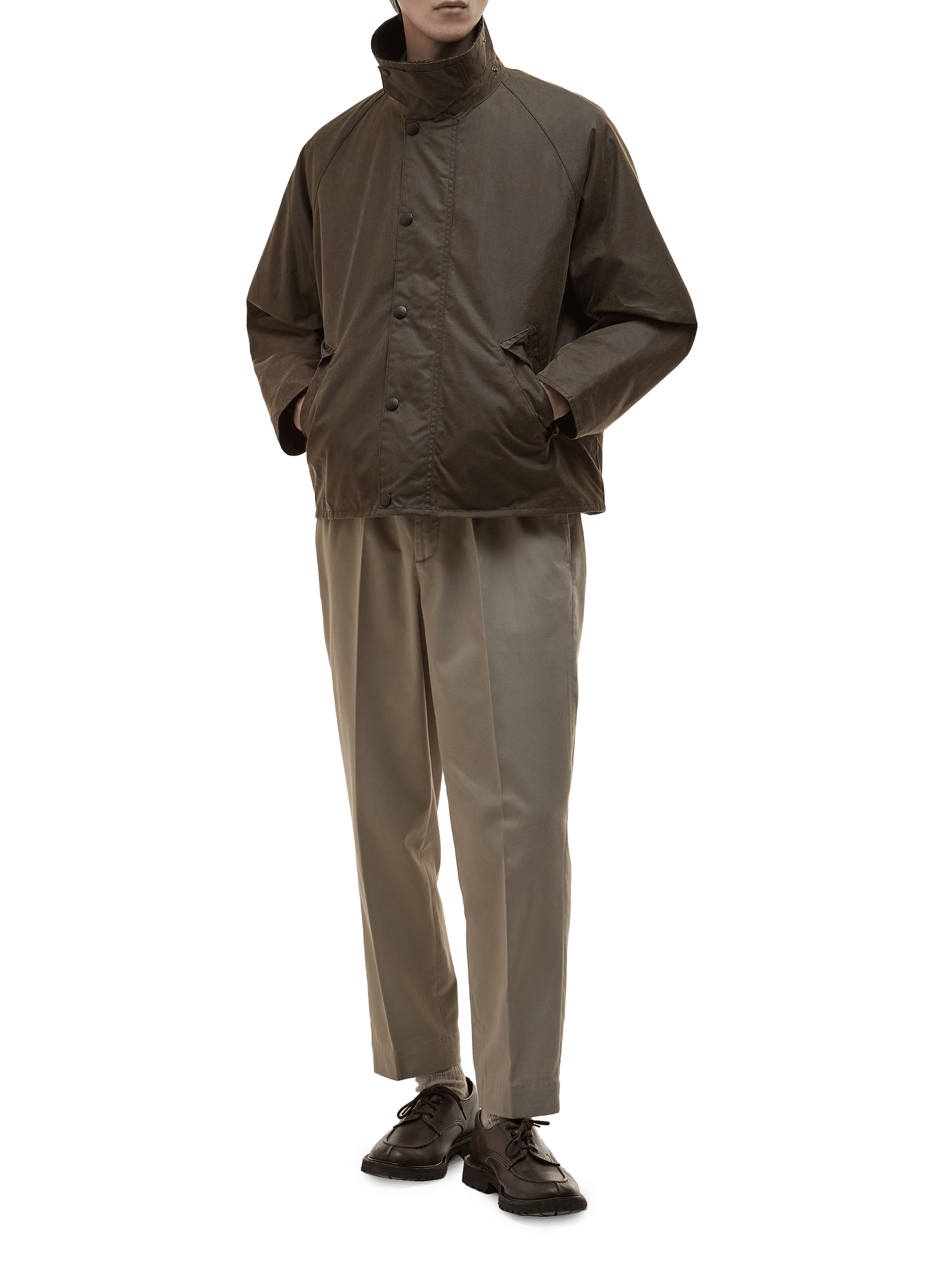 Veste d&#039;extérieur en coton BARBOUR Marron