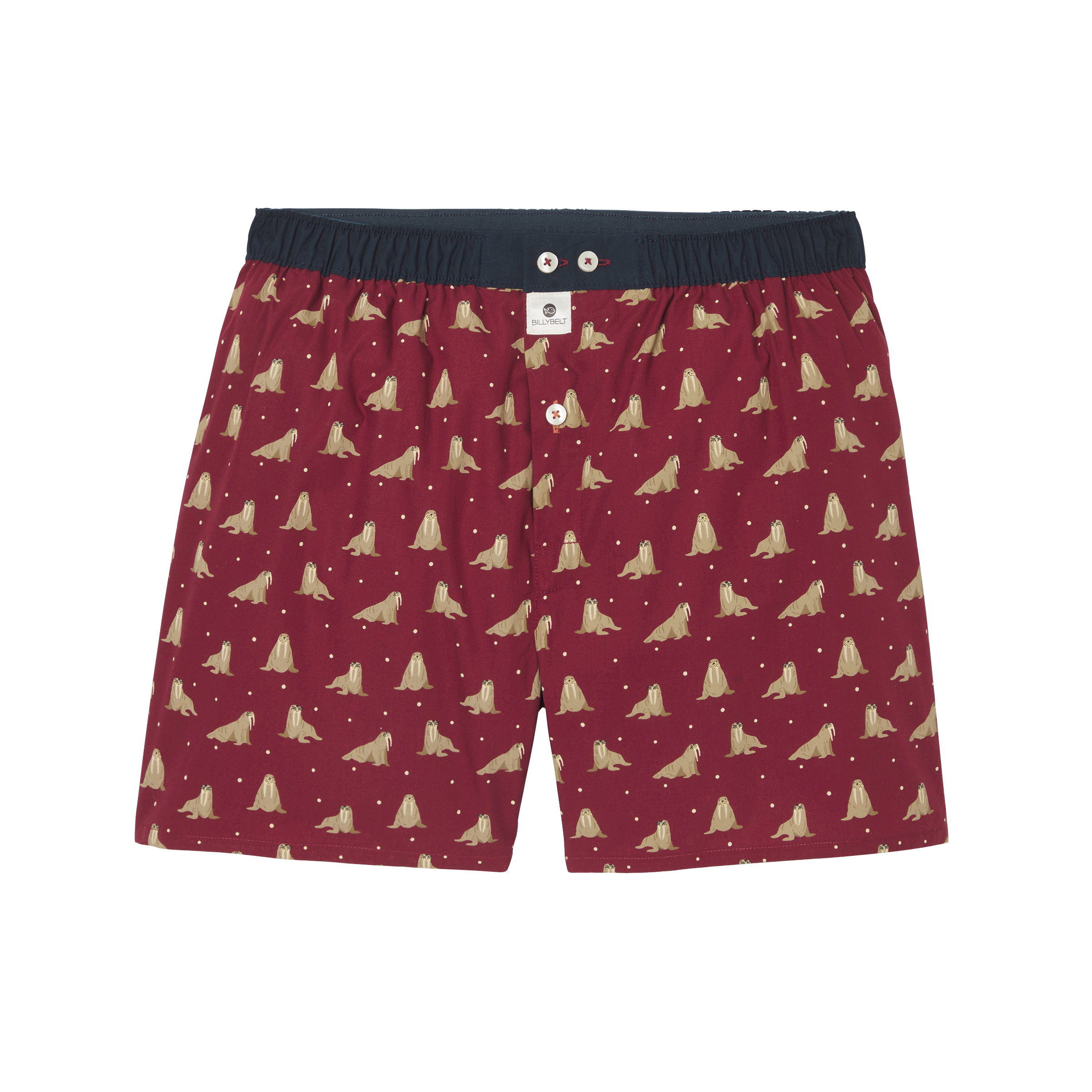 BILLYBELT Caleçon en coton biologique Rouge