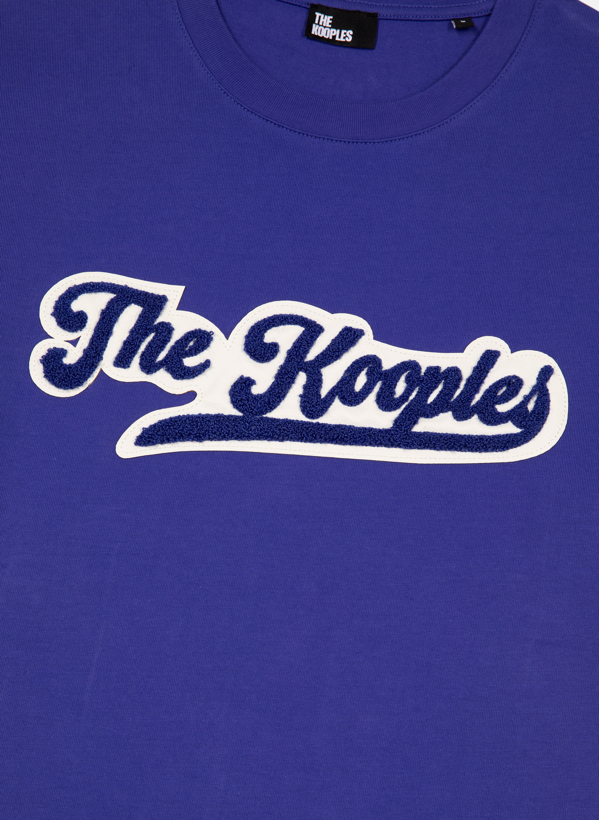 T-shirt avec patch THE KOOPLES Bleu