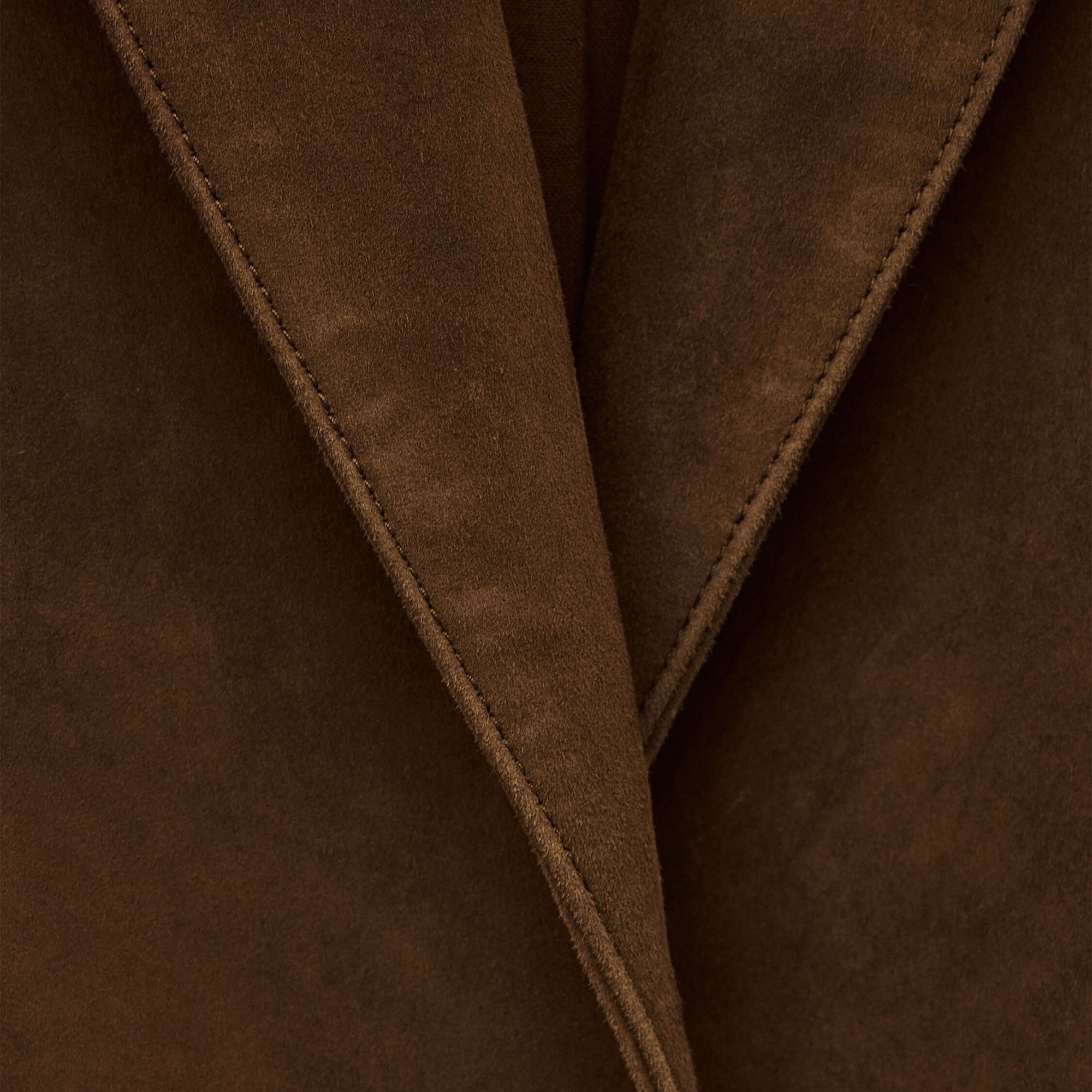 Veste de tailleur en cuir mosty BA&SH Marron