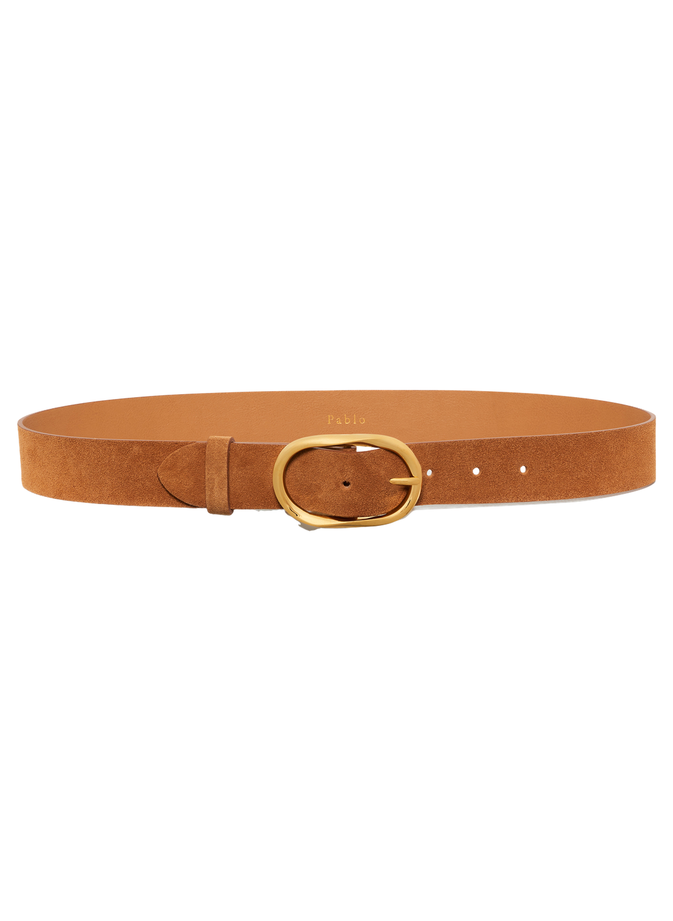 Ceinture en cuir velours - jill PABLO Marron