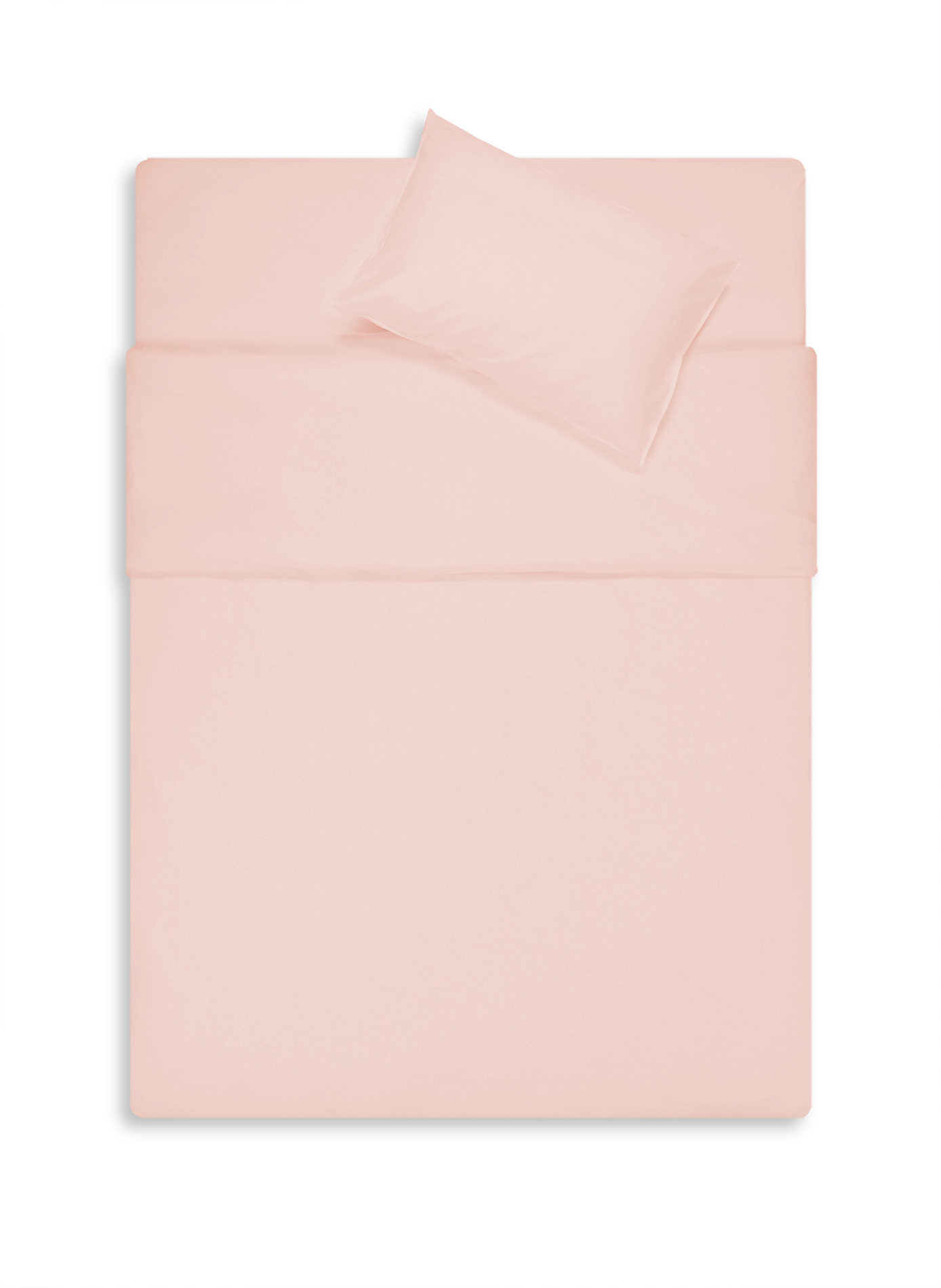 AU PRINTEMPS PARIS Housse de couette en satin lavé Rose