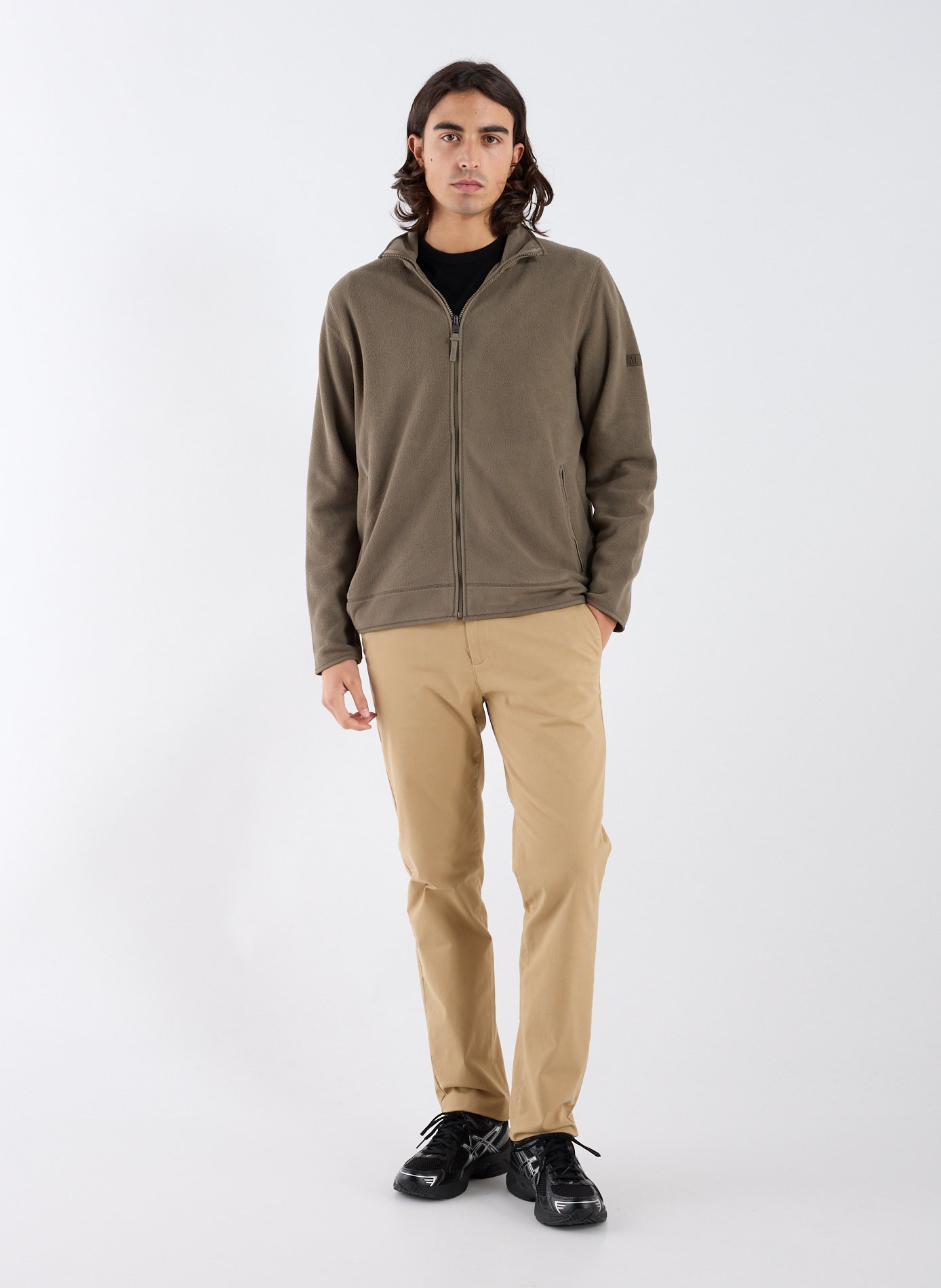 Veste polaire à col montant AIGLE Marron