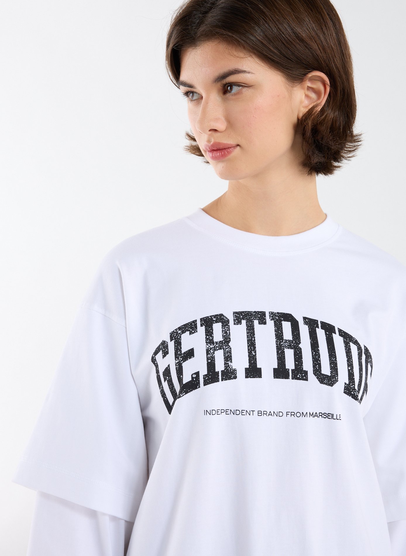 Oversized cotton T-shirt GERTRUDE ET GASTON White