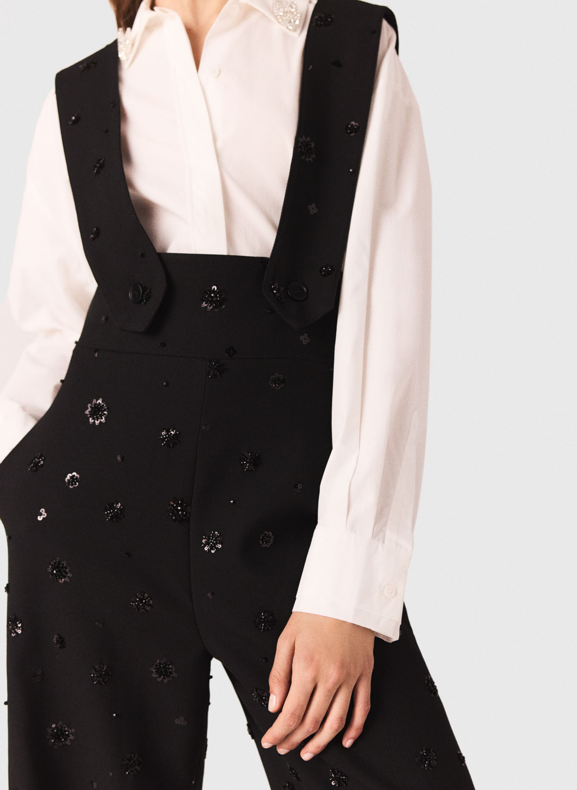 Salopette à sequins MAJE Noir