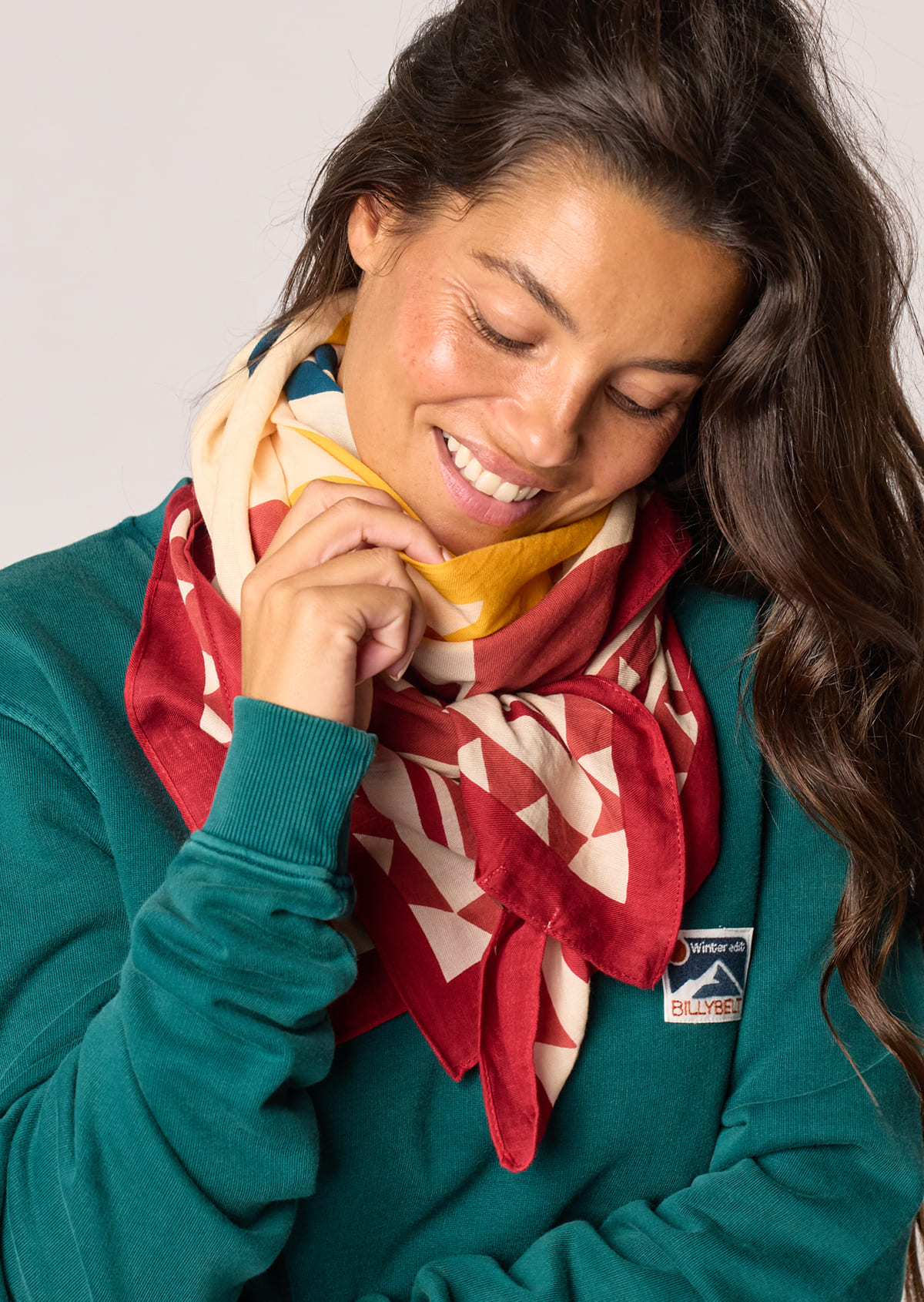 Foulard en coton biologique paola BILLYBELT Beige