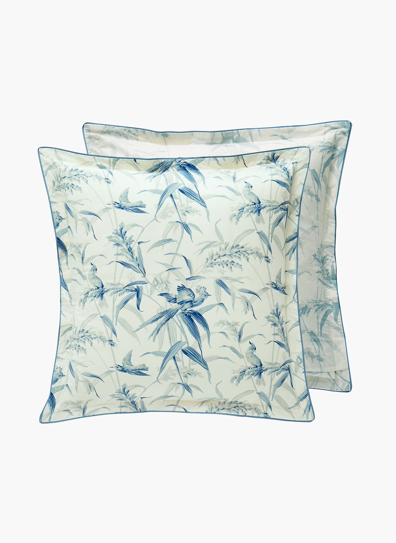 Taie d'oreiller estampe ANNE DE SOLENE Bleu