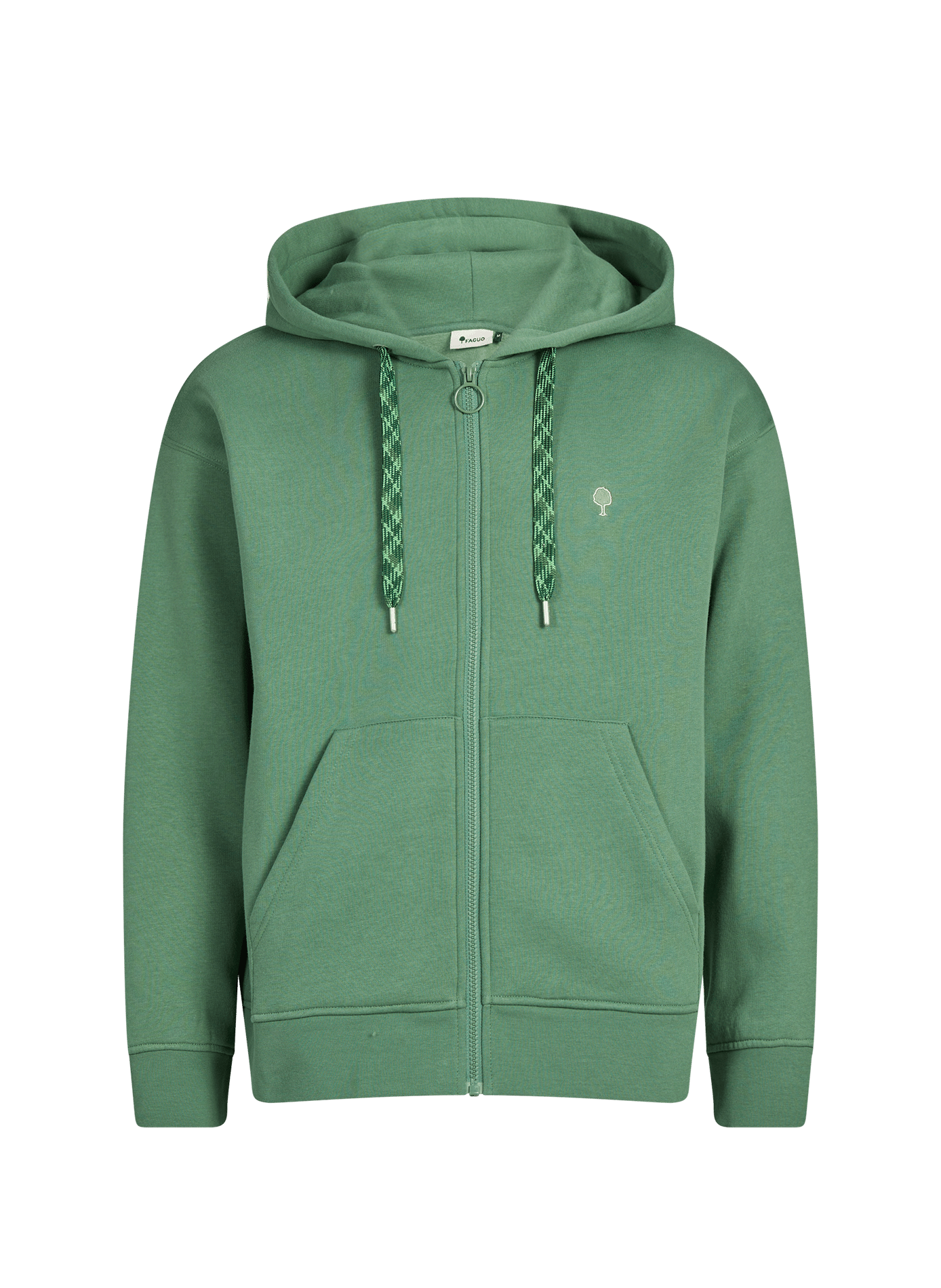 Cotton Mesnil hoodie with logo FAGUO Green