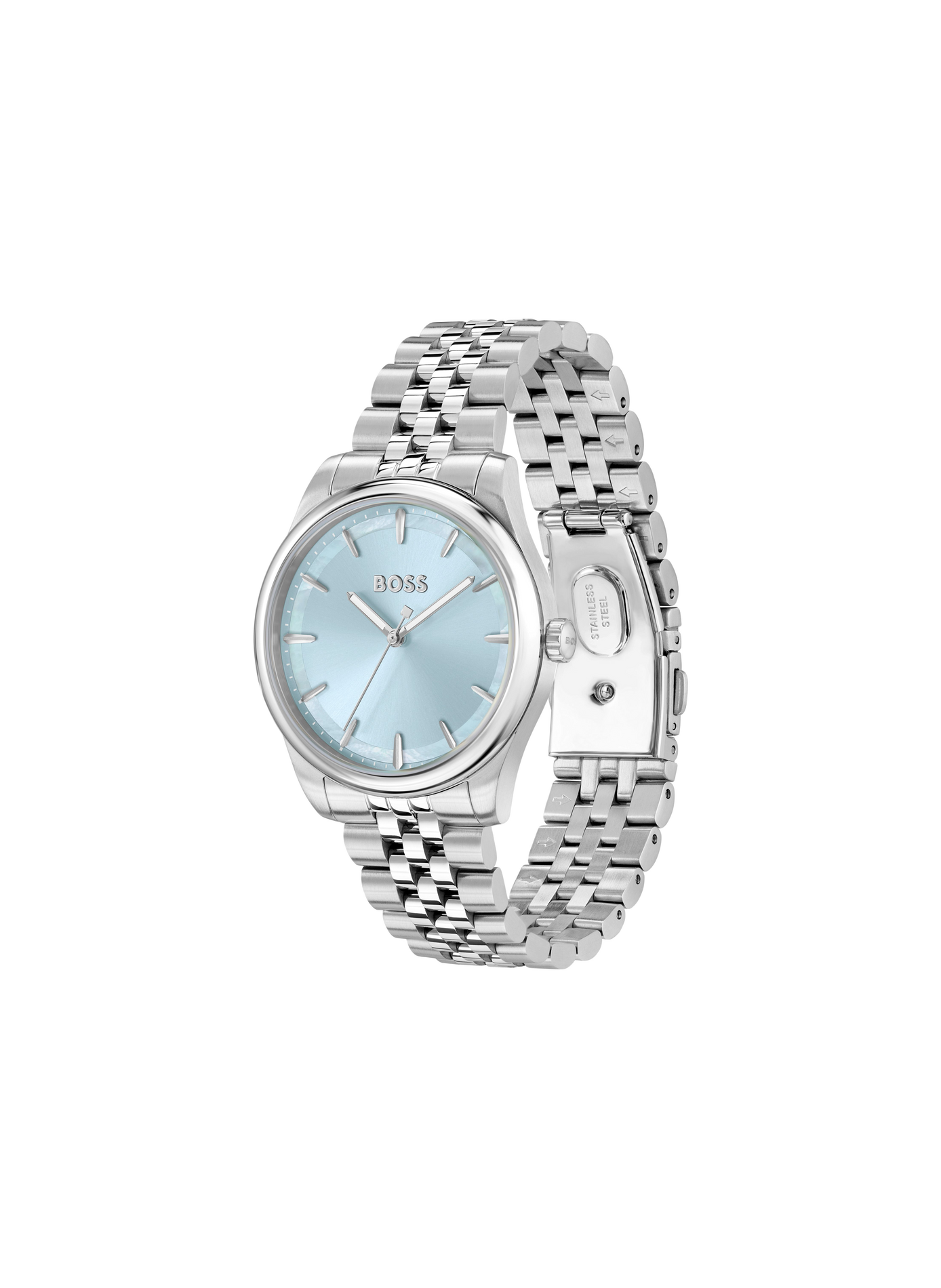 Montre quartz Graceful en acier inoxydable BOSS MONTRES Bleu