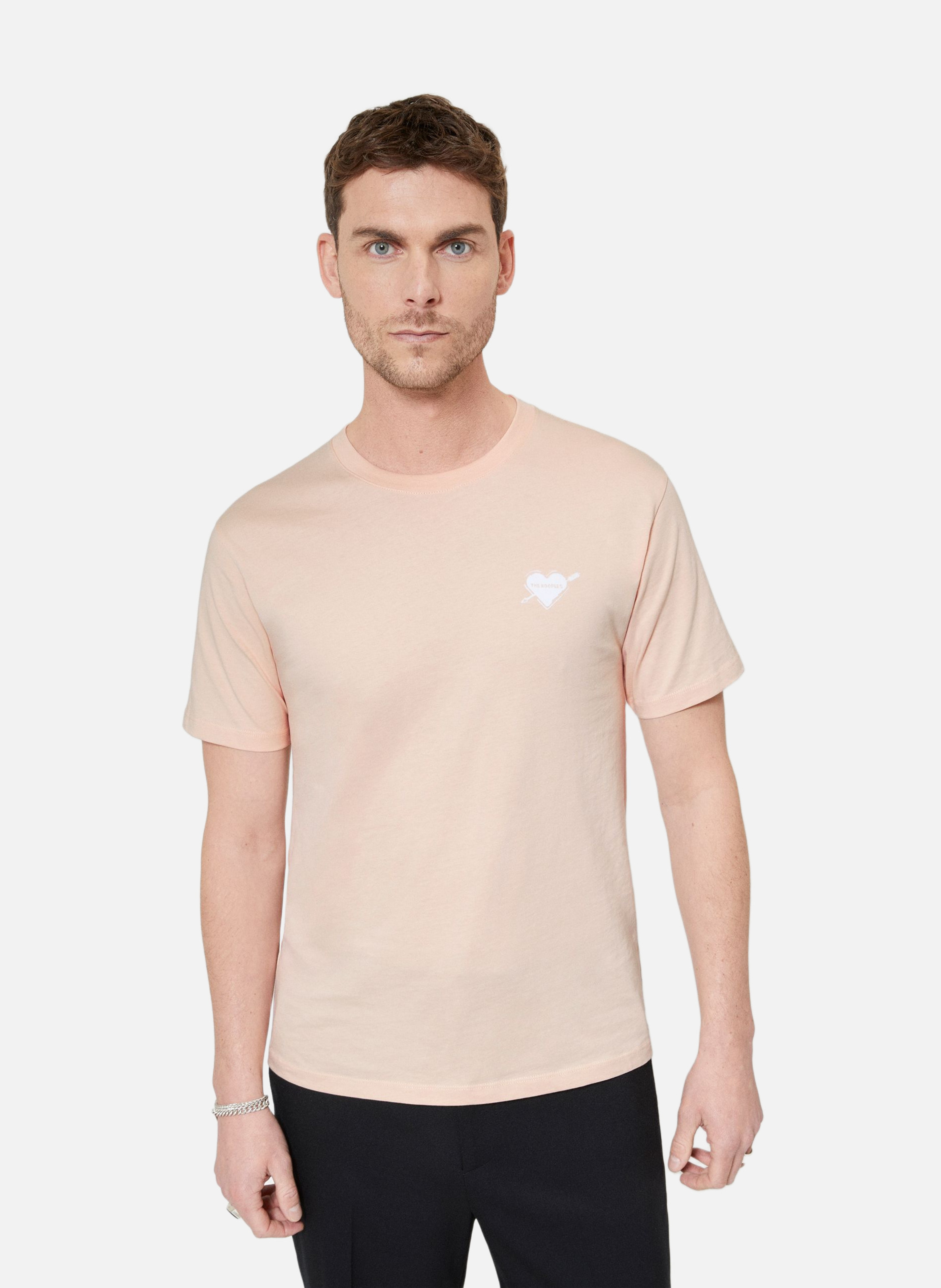 T-shirt avec flocage coeur THE KOOPLES Rose