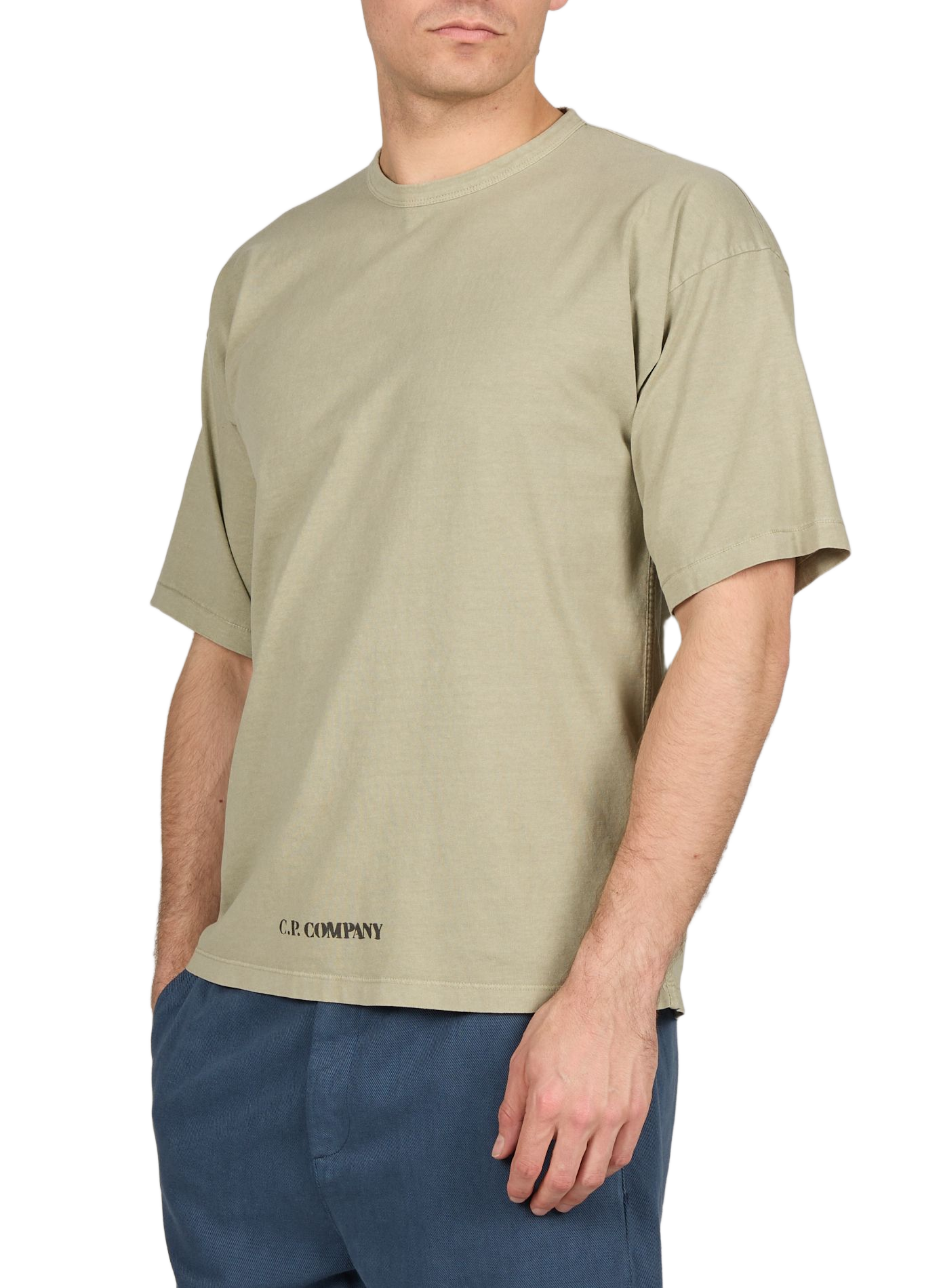 Bedrukt katoenen T-shirt CP COMPANY Groen