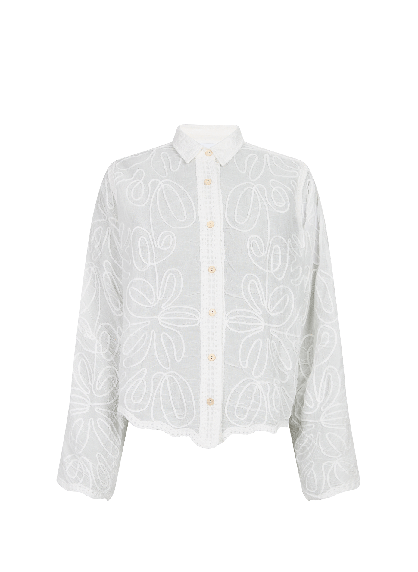 Cotton floral print Shirt VILA White