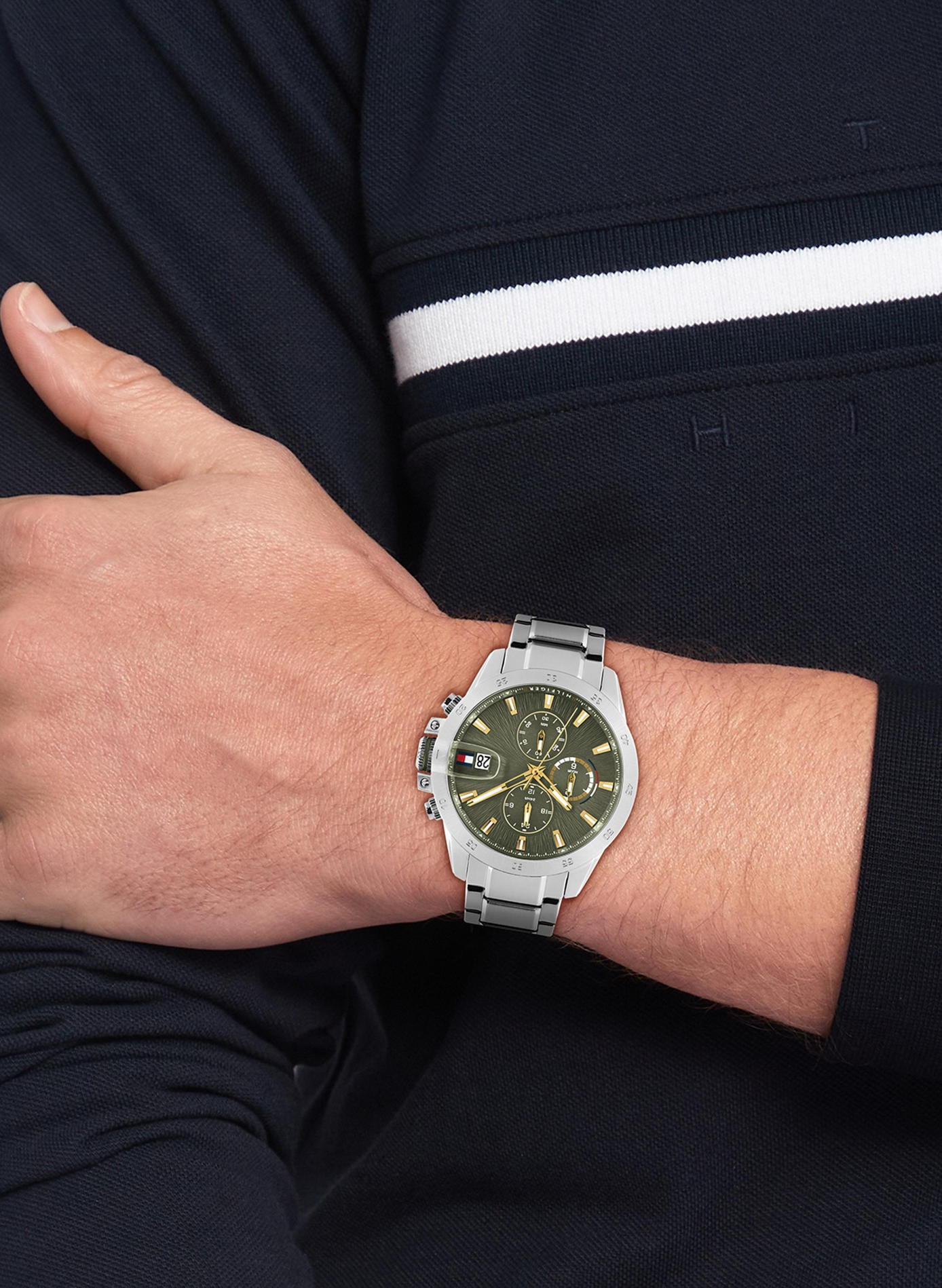 Quartz Jameson stainless steel watch TOMMY HILFIGER MONTRES Green