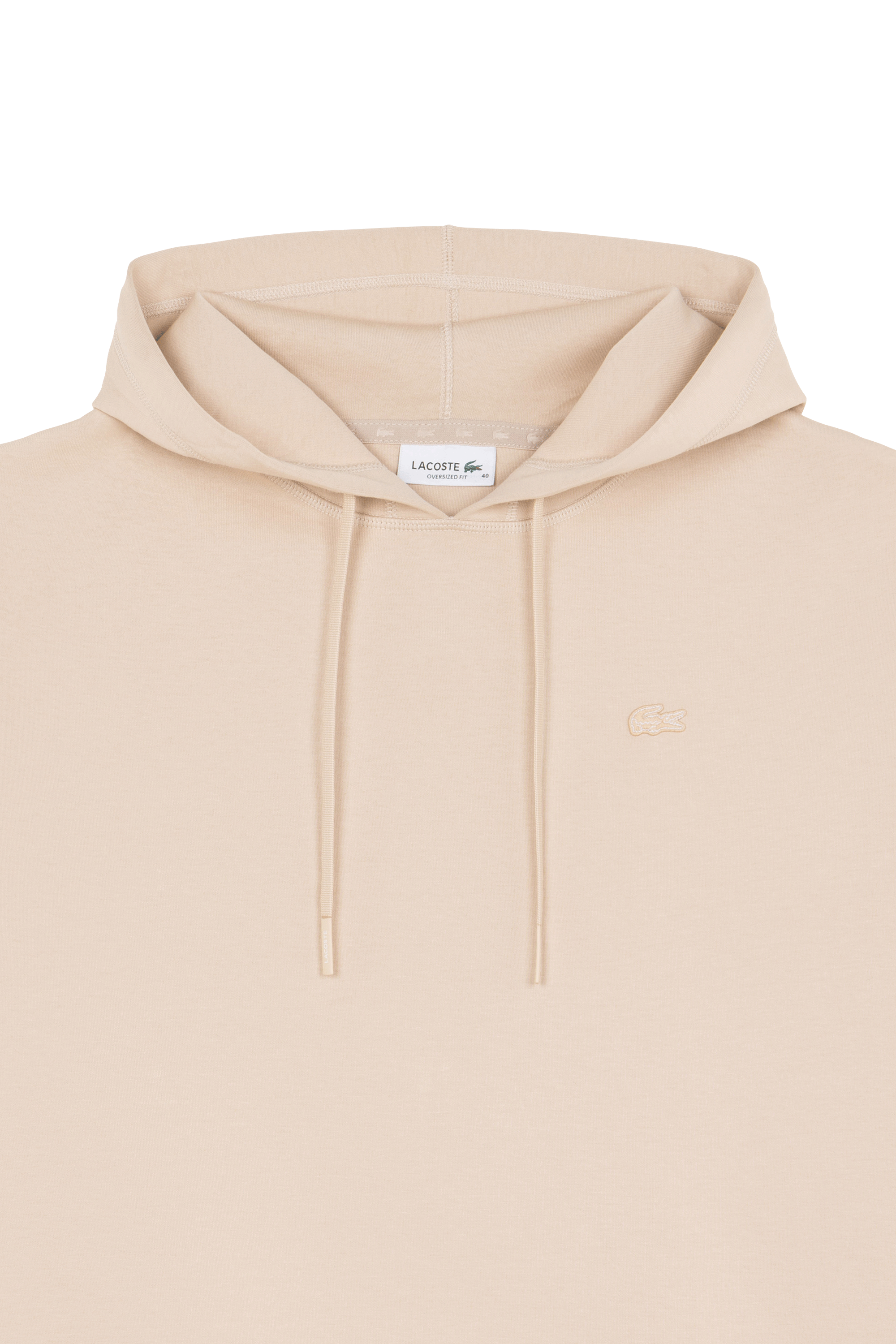 Hoodie sweatshirt LACOSTE Beige
