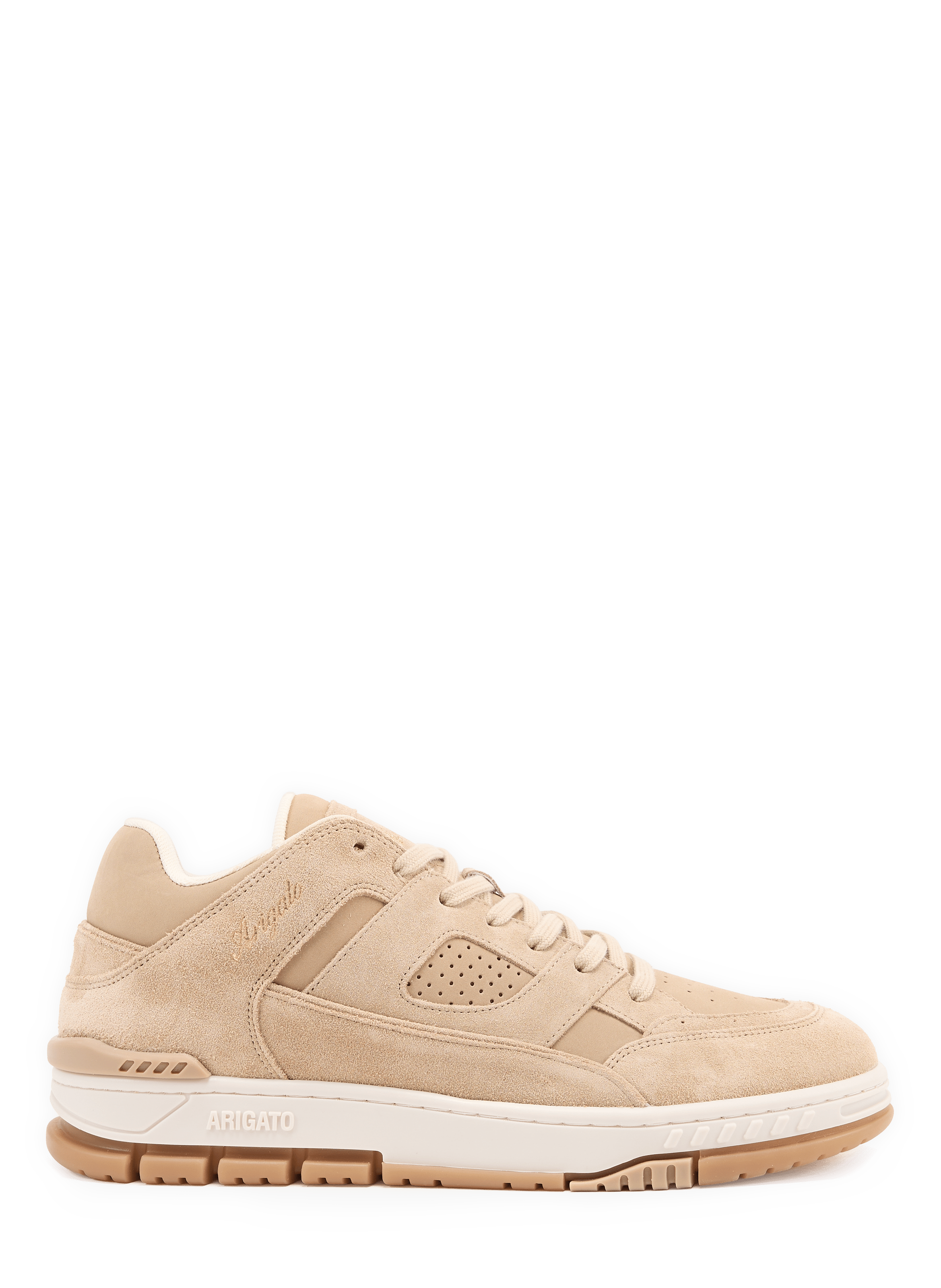 Area Lo sneakers with golden logo in leather AXEL ARIGATO Beige