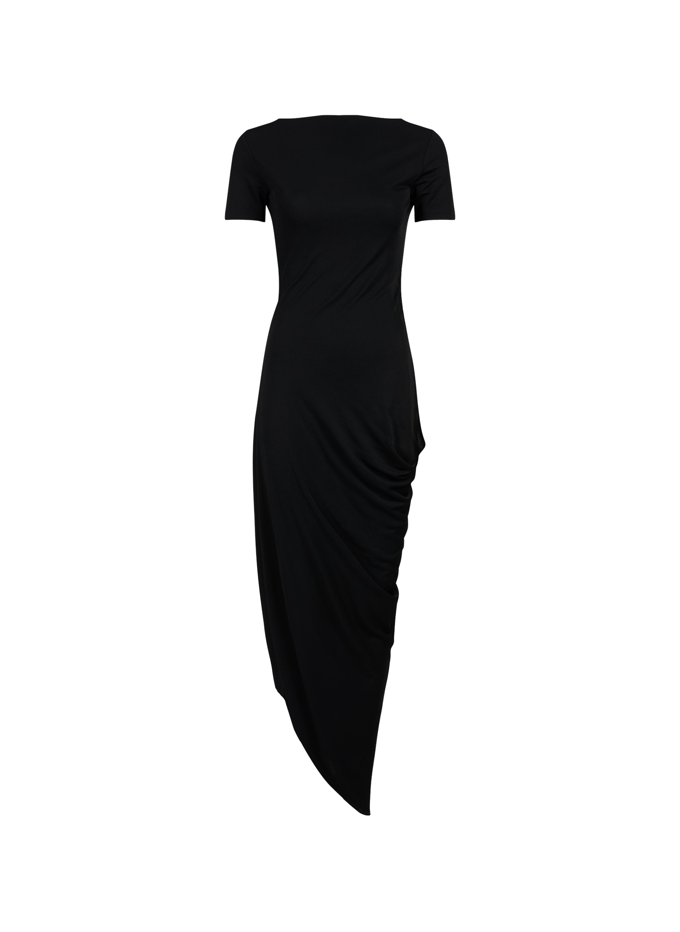 Gedrapiertes Kleid mit freiem Rücken und Hüftschnitt JACQUEMUS Schwarz