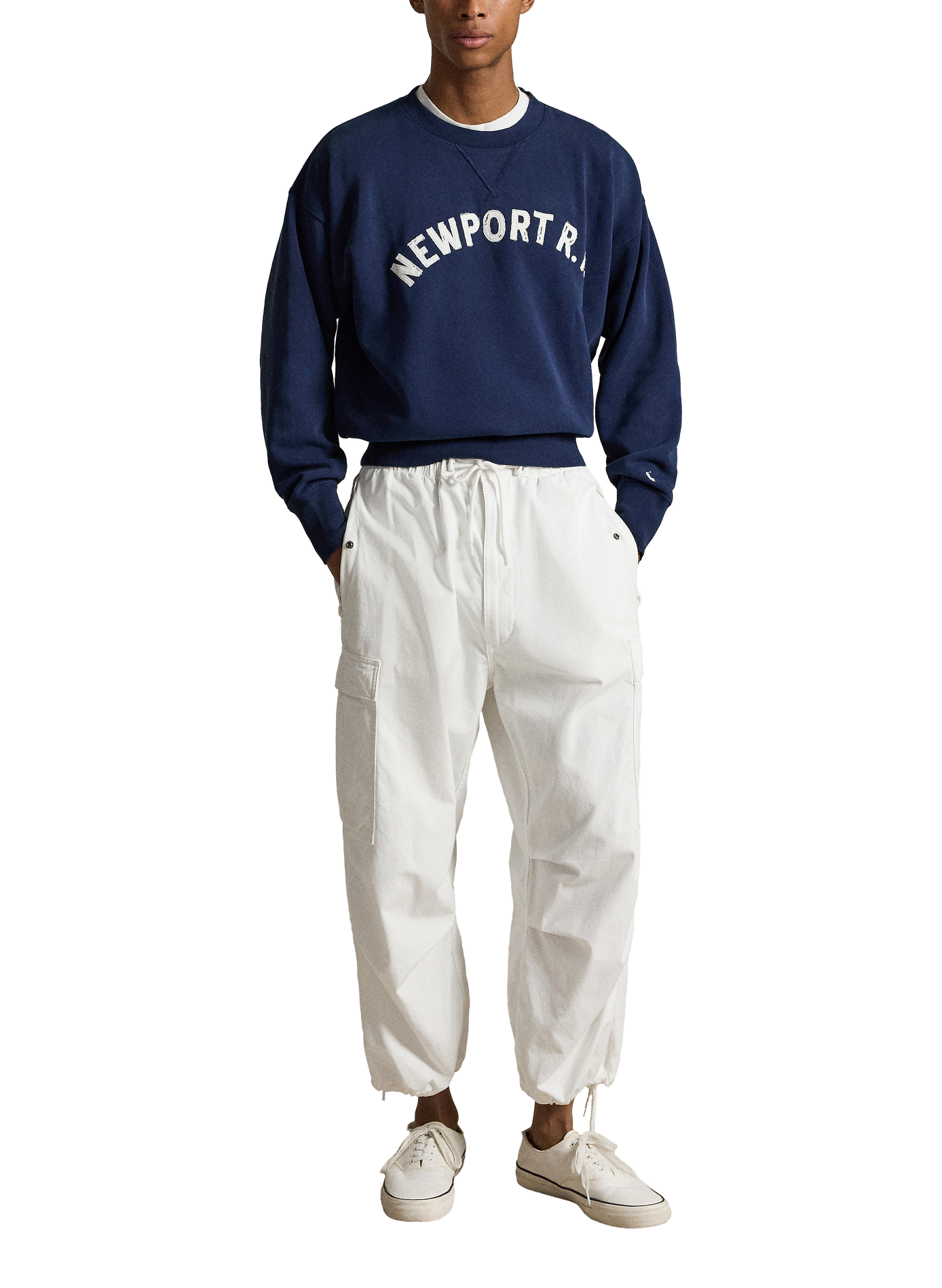 Sweat imprimé en coton mélangé POLO RALPH LAUREN Bleu