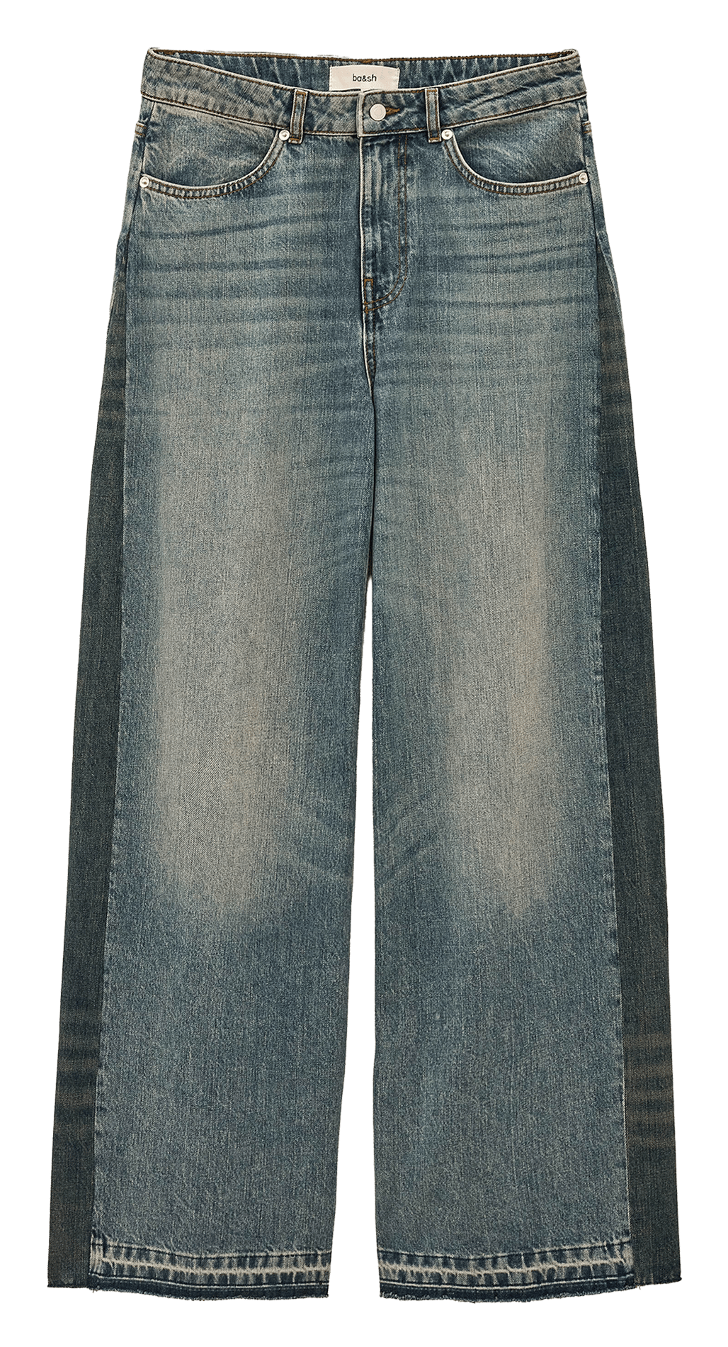 Wijde hoge taille jeans Mislav BA&SH Blauw