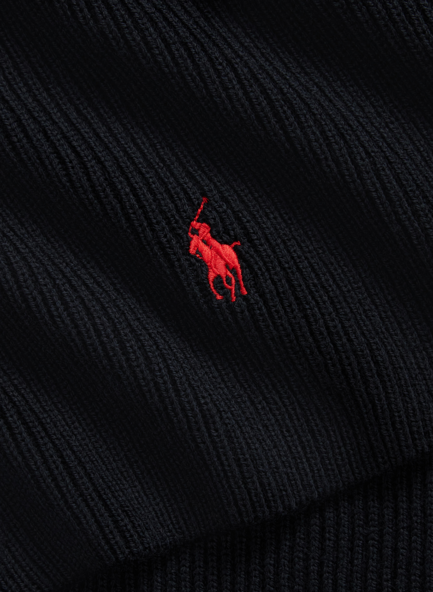 Coffret bonnet et écharpe en coton POLO RALPH LAUREN Noir