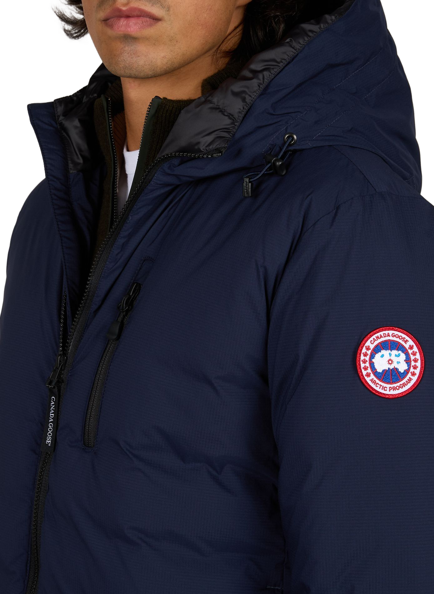 Winterjas met capuchon CANADA GOOSE Blauw