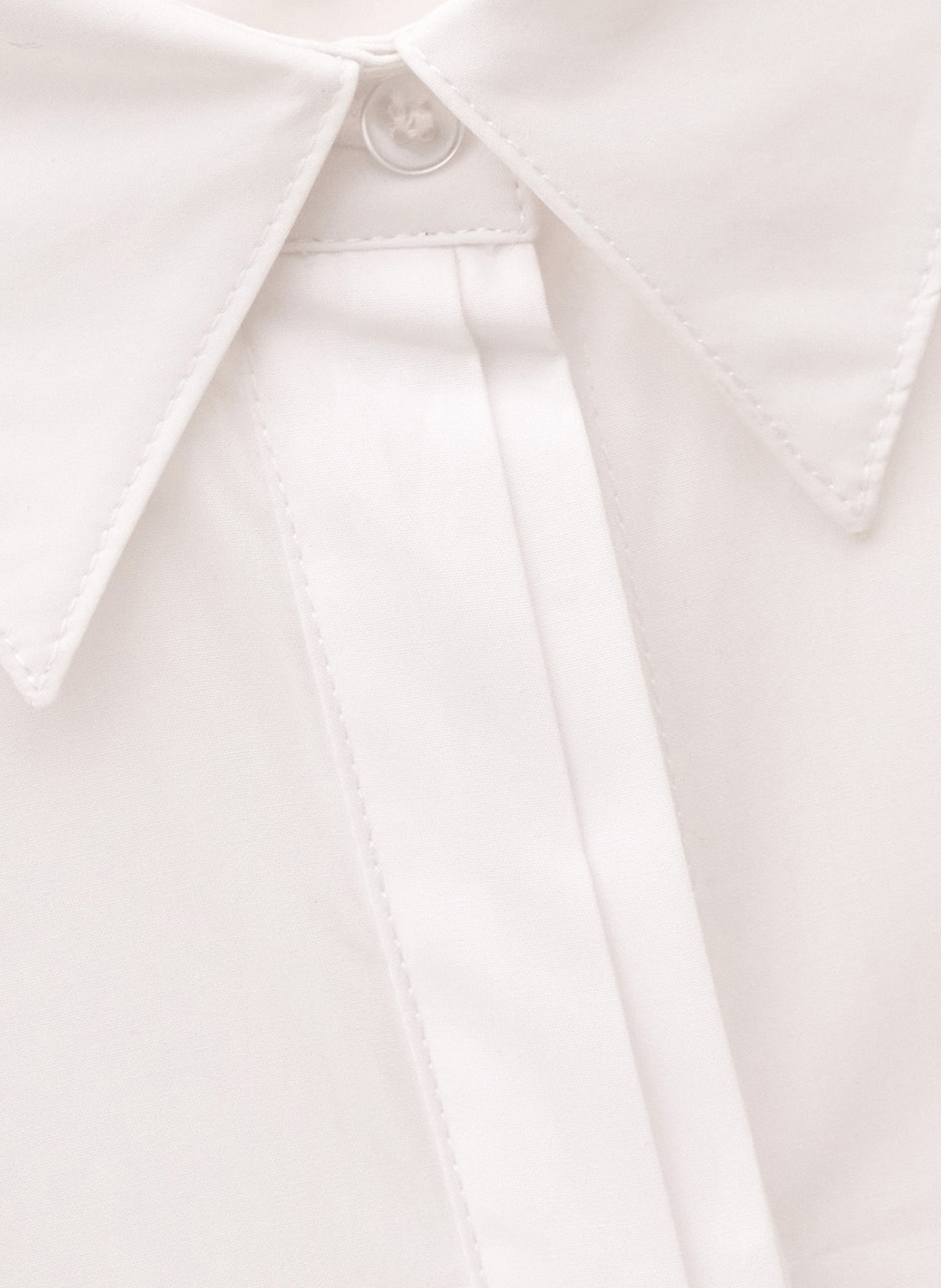 Oversized katoenen overhemd in cola BA&SH Wit
