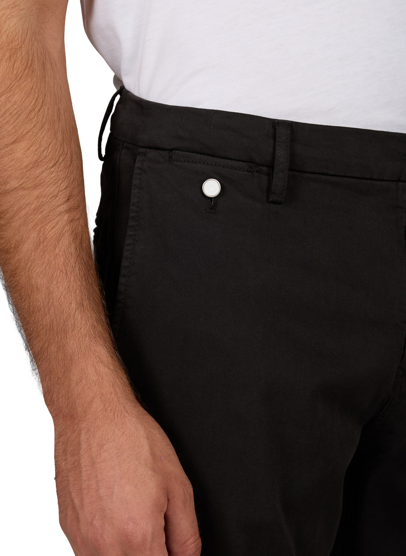 Straight cotton-blend trousers REPLAY Black