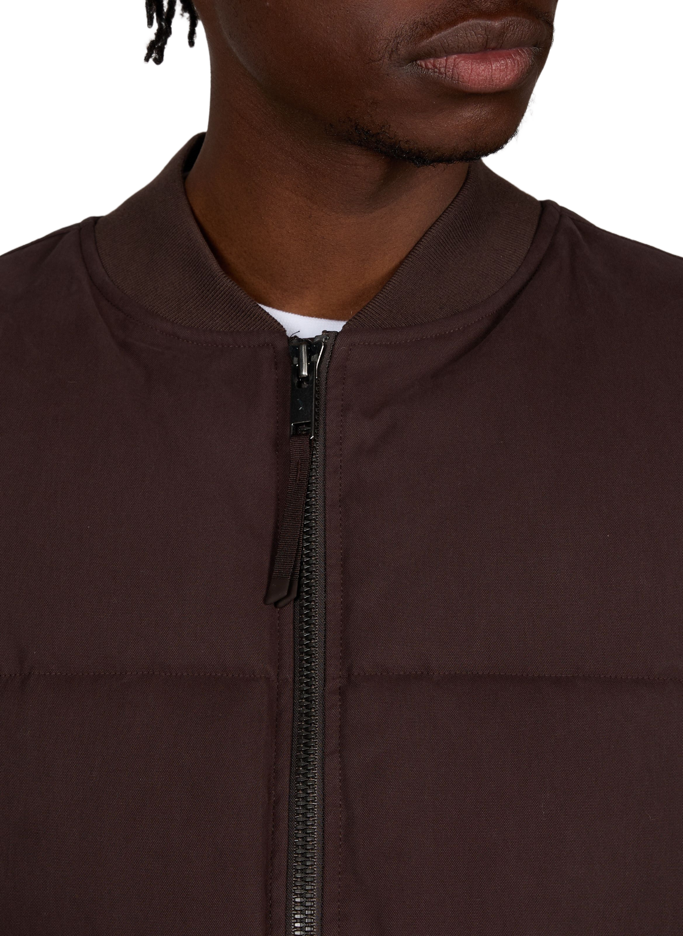 Blouson sans manche col teddy en coton mélangé AIGLE Marron