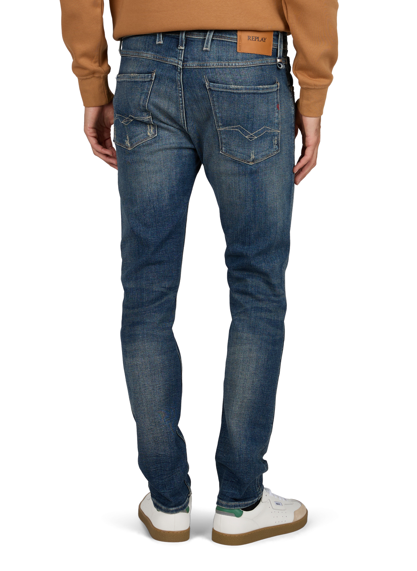 Jean skinny en coton mélangé REPLAY Bleu