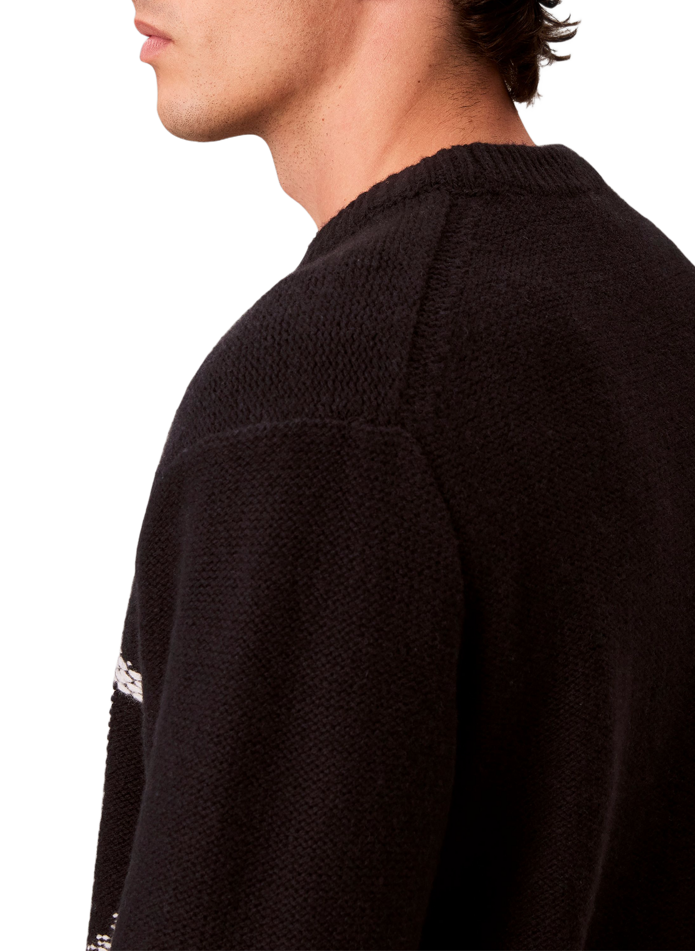 Organic cotton round-neck jumper CALVIN KLEIN Black