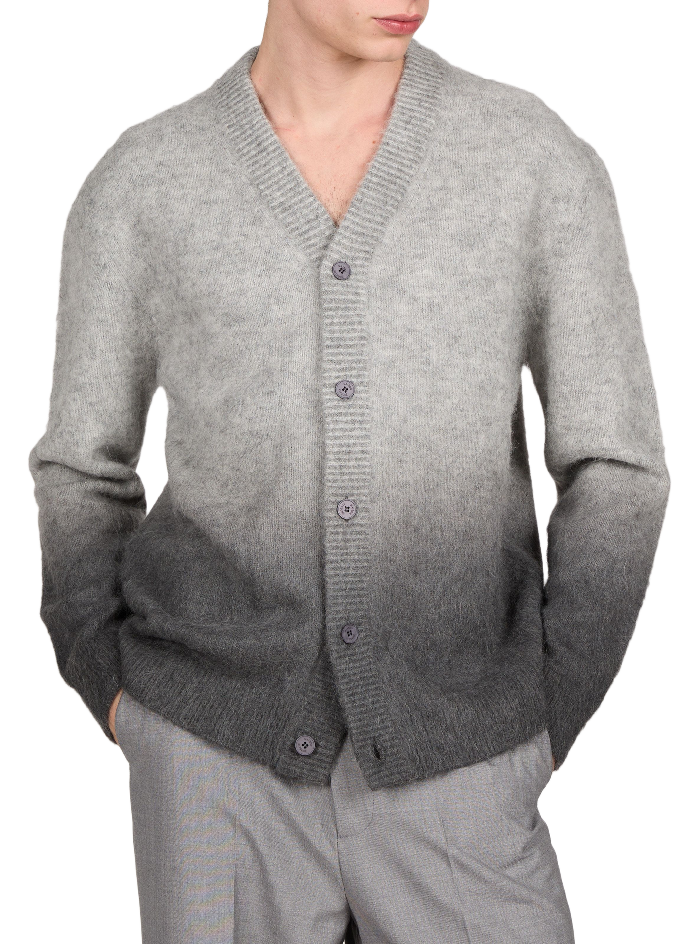 Straight wool blend vest MAISON KITSUNÉ Grey