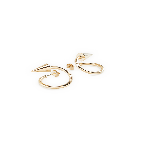 Justine Clenquet Rose Earrings In Gold