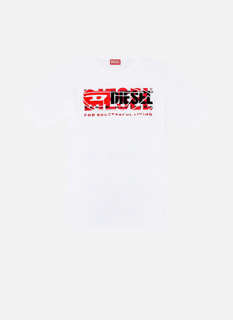 T-shirt logo en coton  WhiteDIESEL 