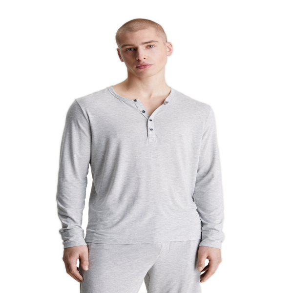 Calvin Klein Long-sleeved T-shirt In Grey