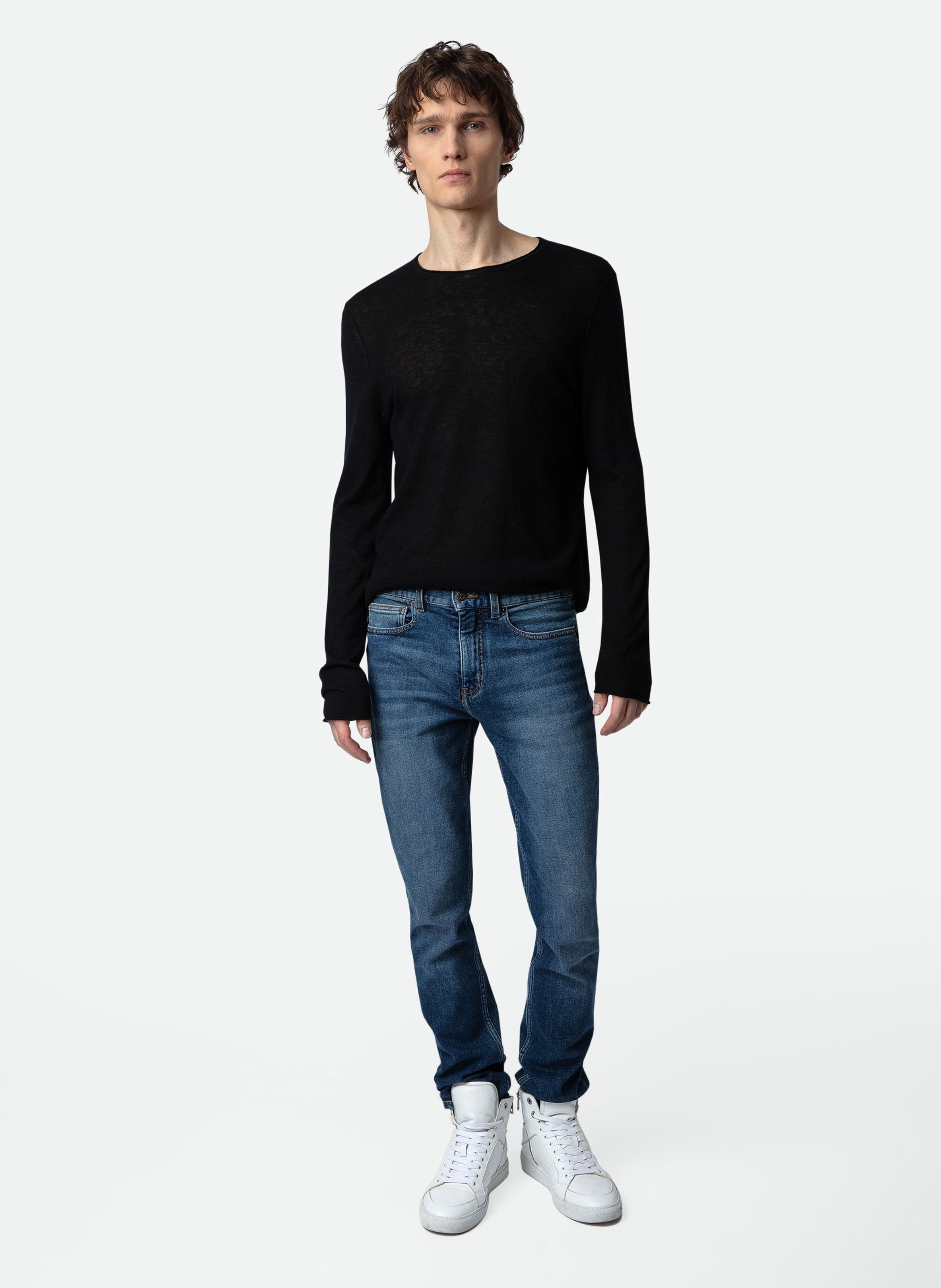 Pull droit en cachemire teiss ZADIG&VOLTAIRE Noir