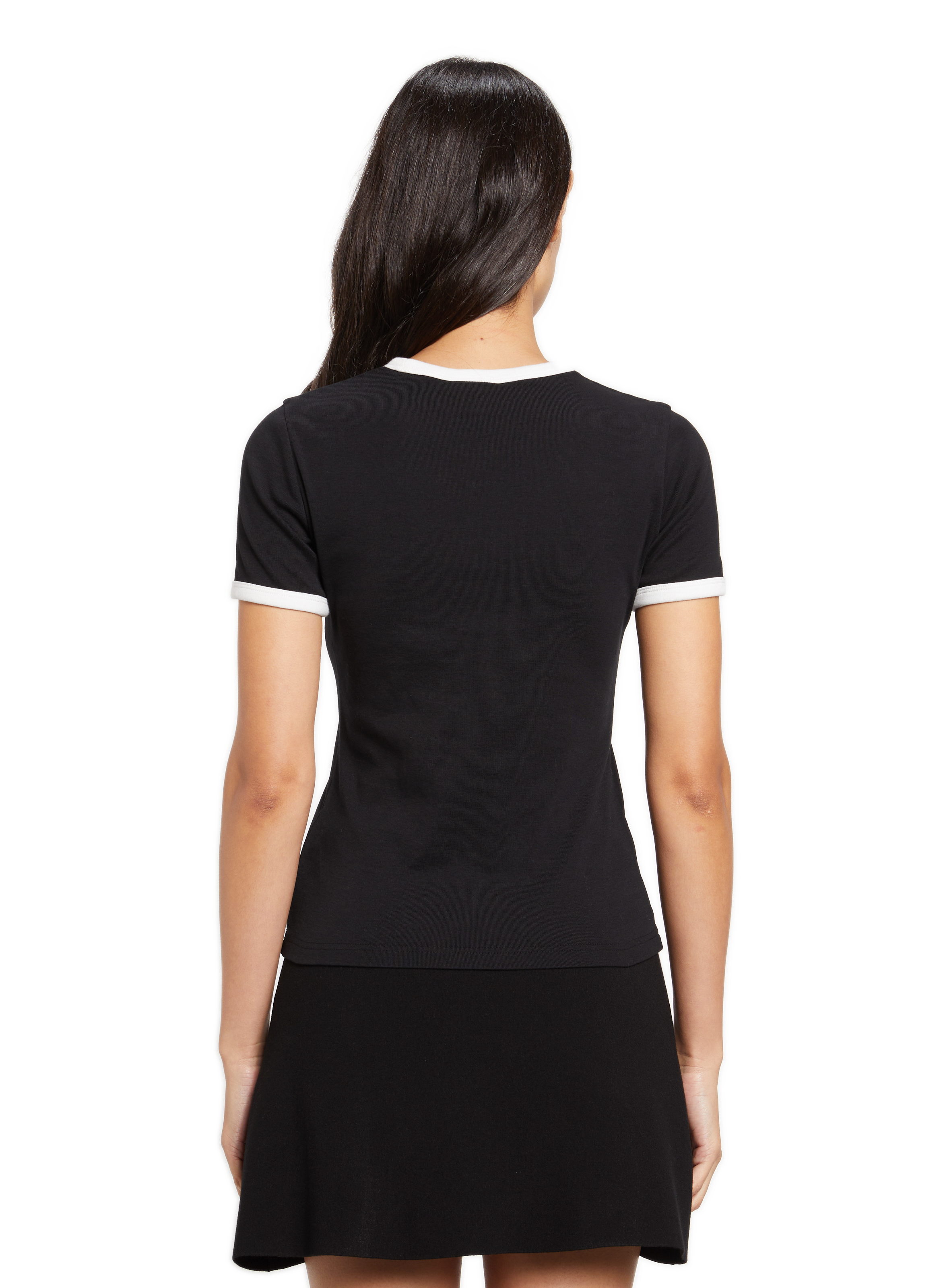 Cotton T-shirt COURRÈGES Black