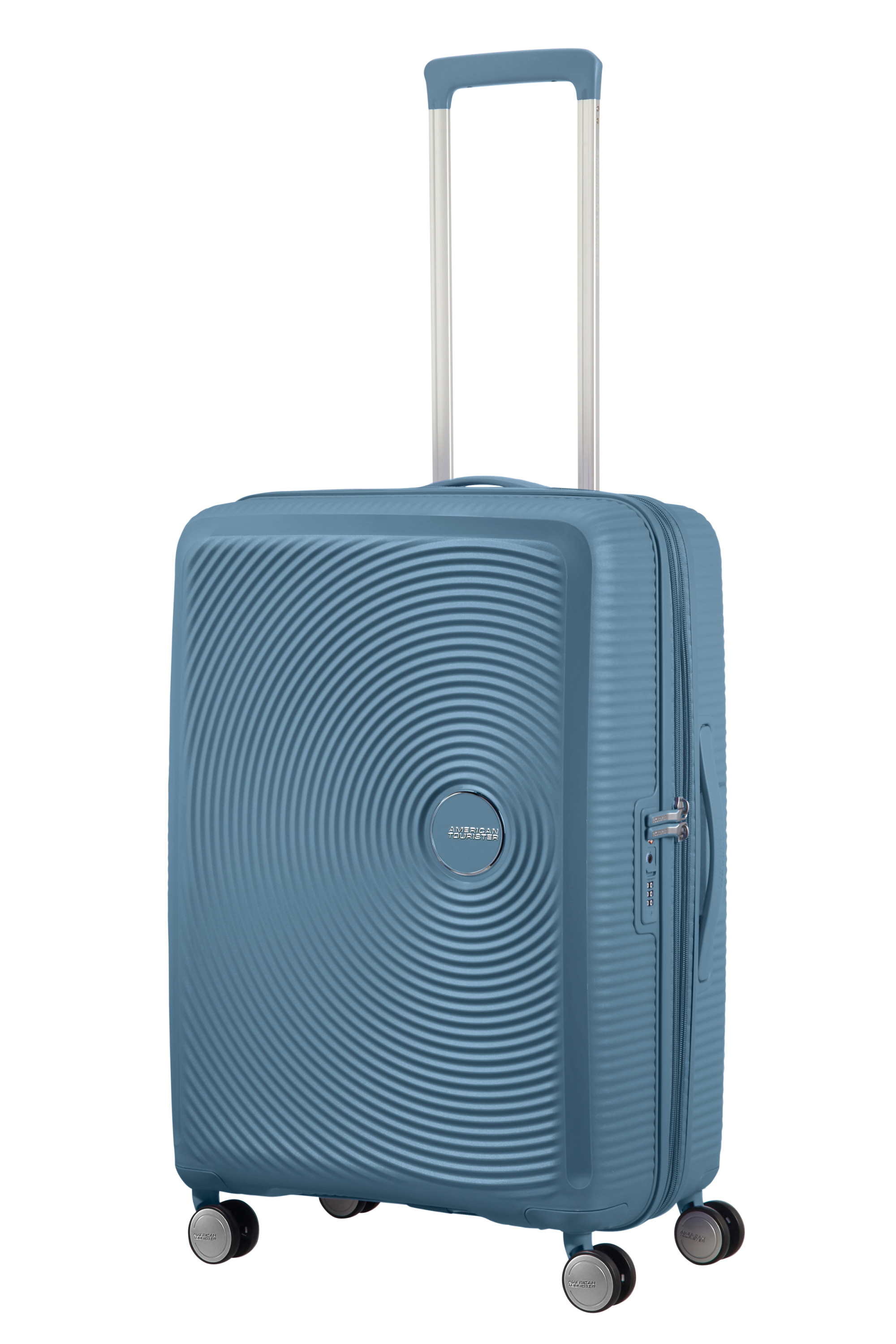 Soundbox valise 4 roues taille m Bleu
