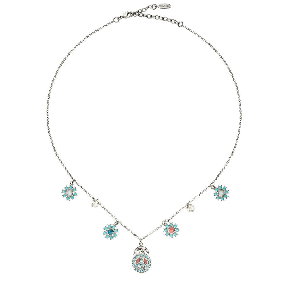 Collier chaîne avec pampilles tambien Argent