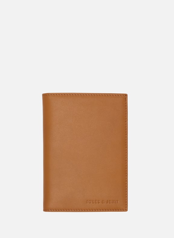 Portefeuille classique cuir lisse Marron by JULES & JENN JULES & JENN Portefeuille classique cuir lisse Marron