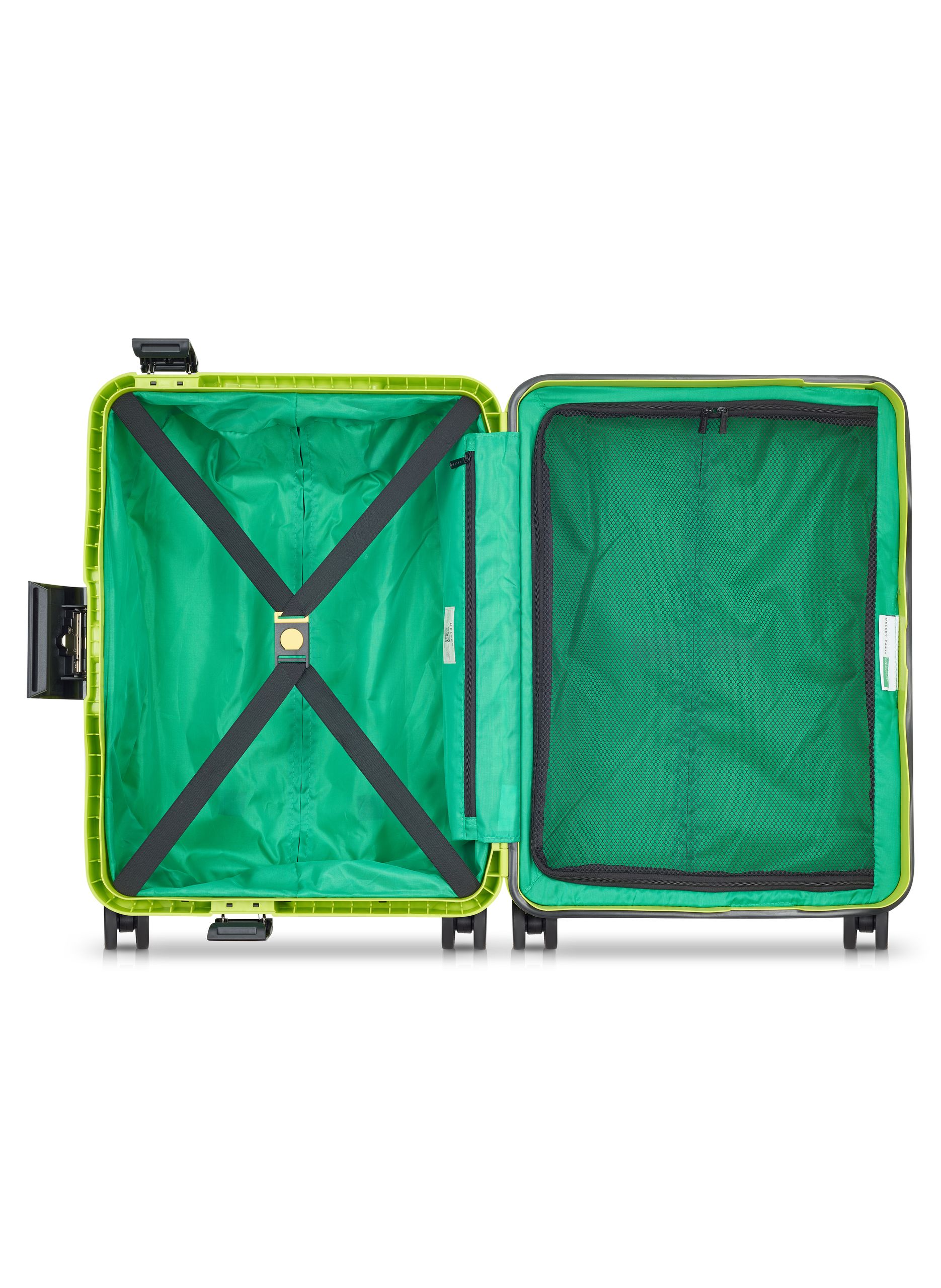 Valise cabine rigide taille s - color block hardside DELSEY PARIS Jaune