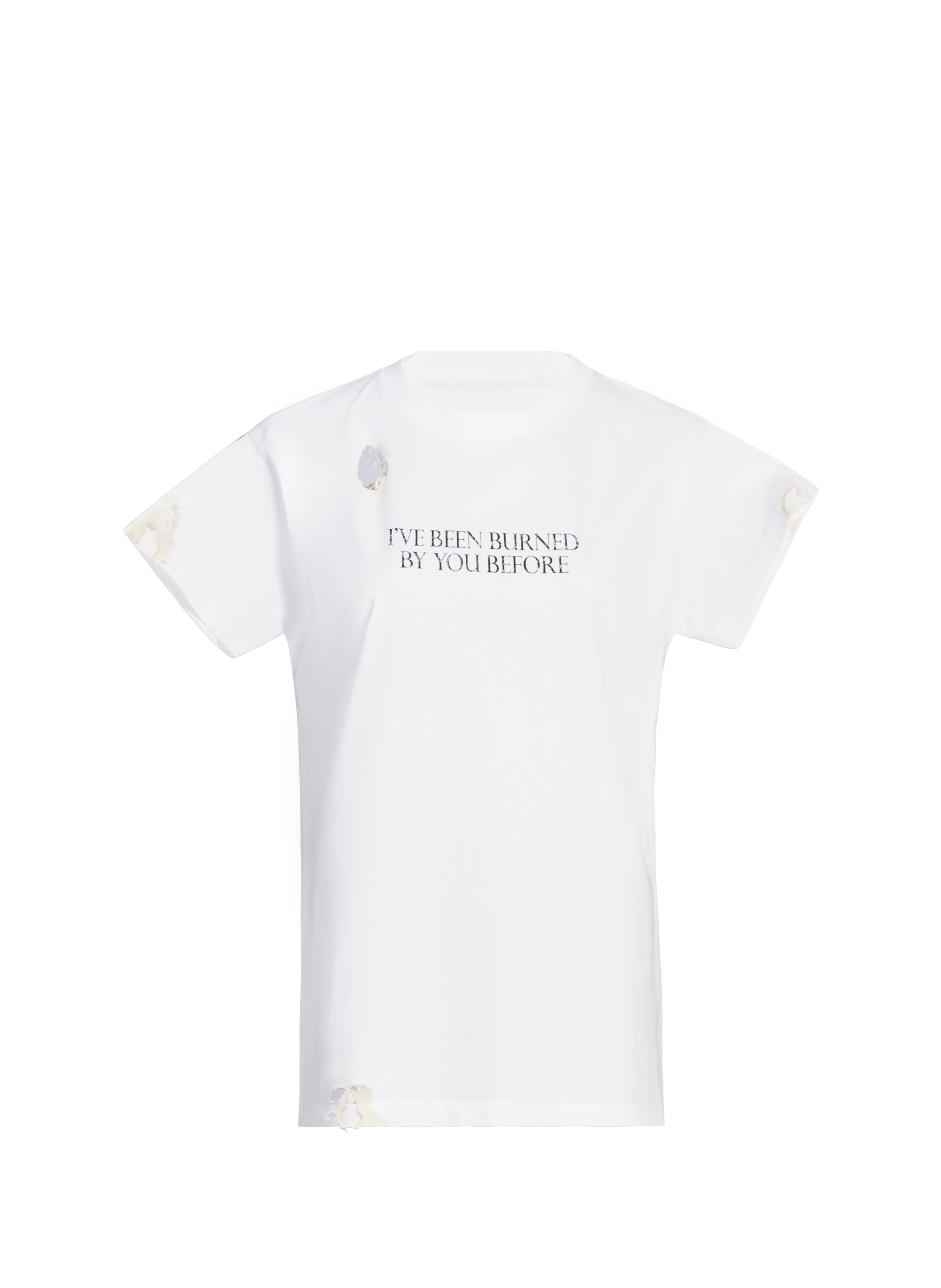 Distressed and printed T-shirt COPERNI White