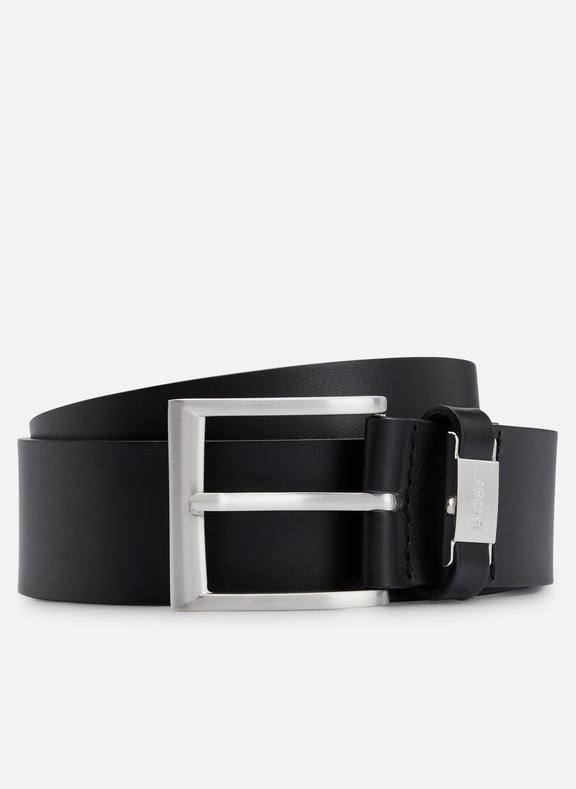 Ceinture en cuir lisse Noir by BOSS BOSS Ceinture en cuir lisse Noir