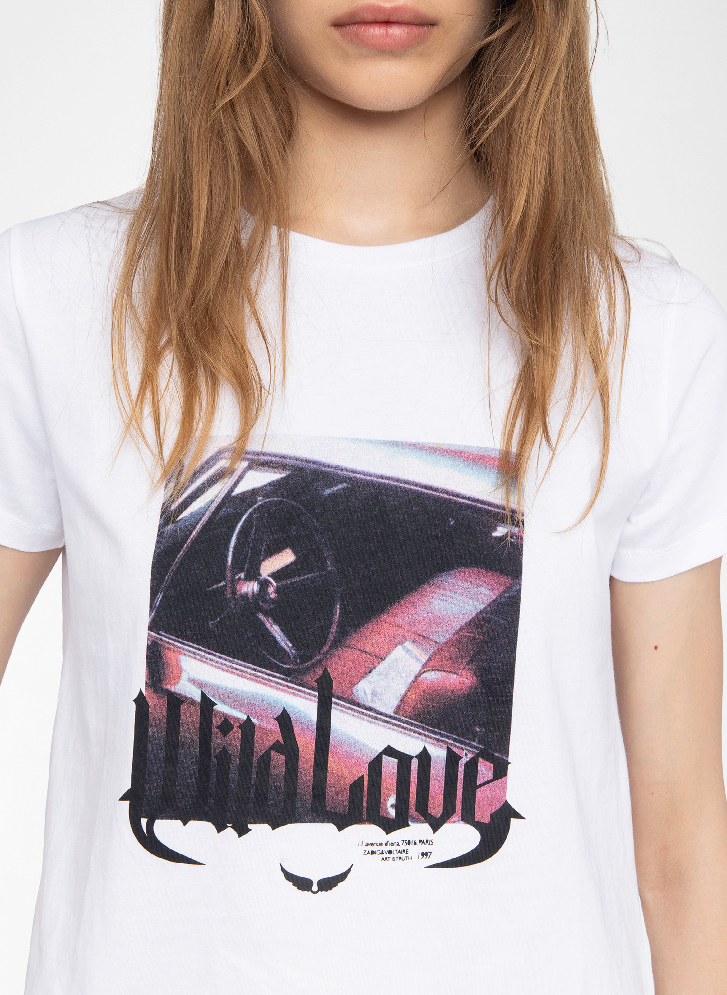 T-shirt manches courtes droit imprimé alys ZADIG&VOLTAIRE Blanc